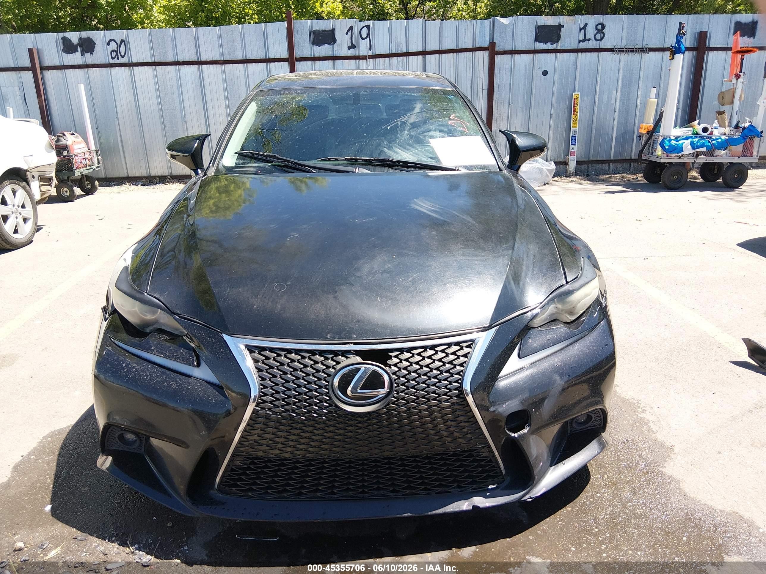 2014 Lexus Is 250   Black vin: JTHCF1D24E5008303