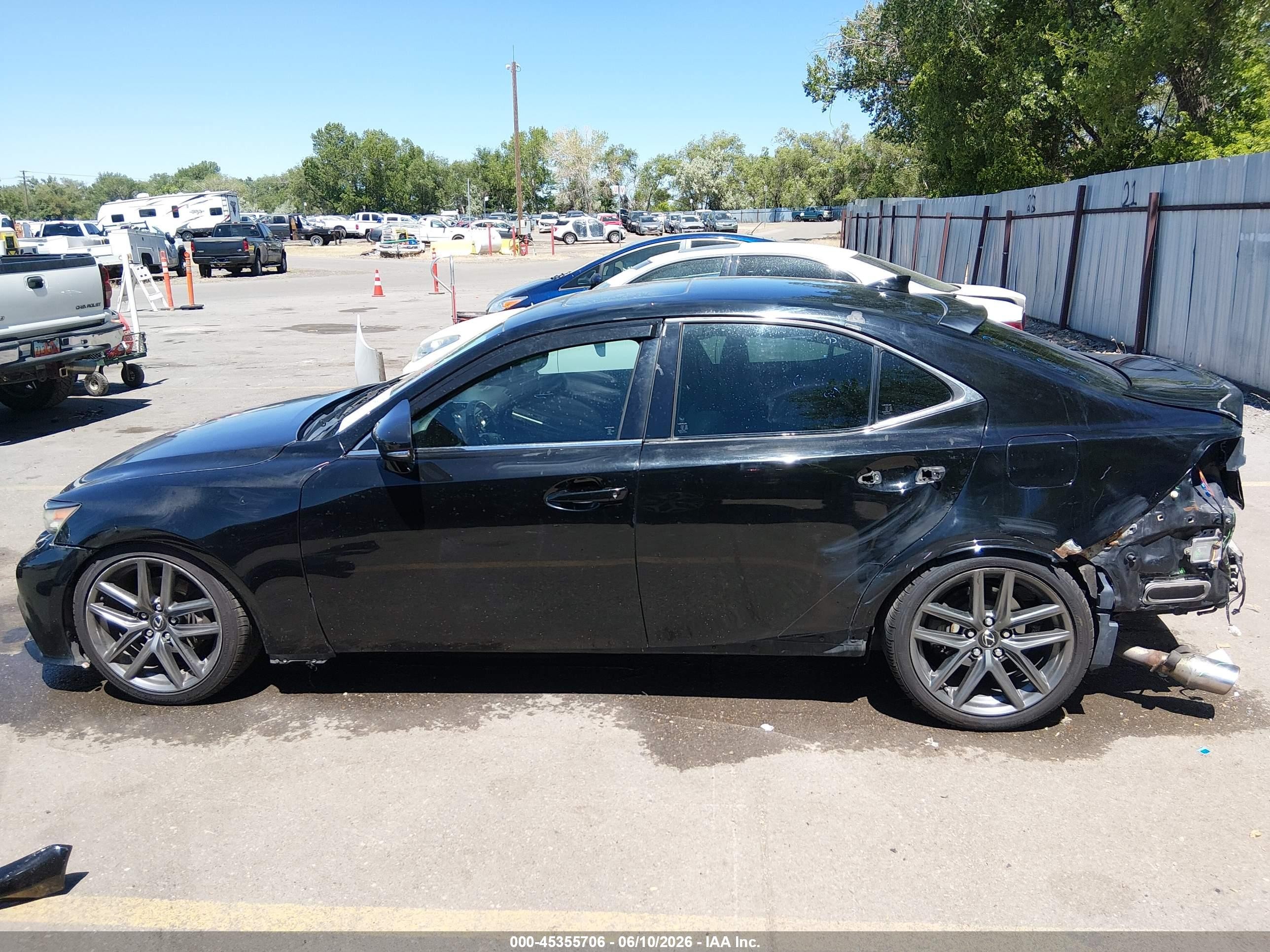 2014 Lexus Is 250   Black vin: JTHCF1D24E5008303