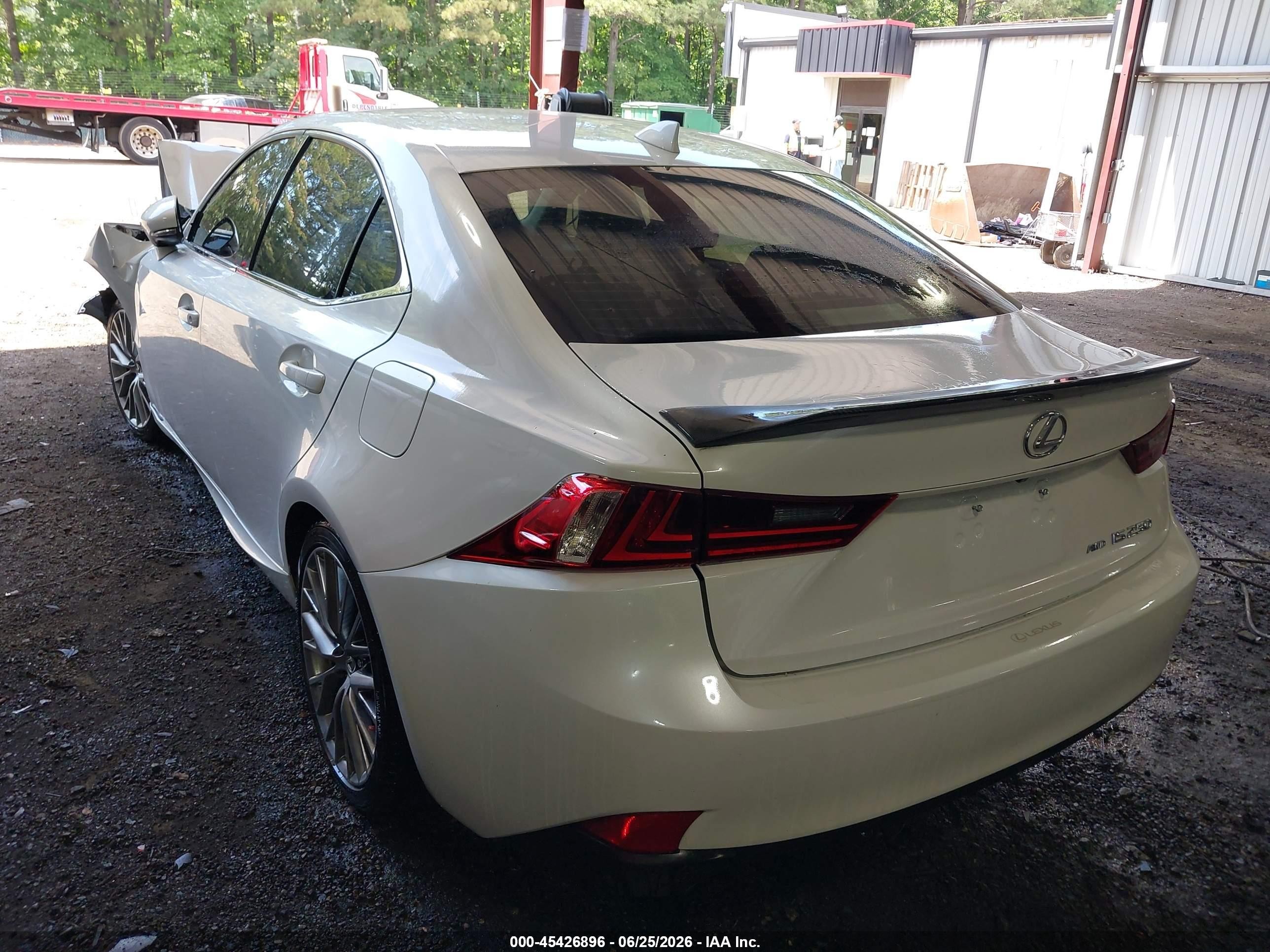 2014 Lexus Is 250 White vin: JTHCF1D24E5009077