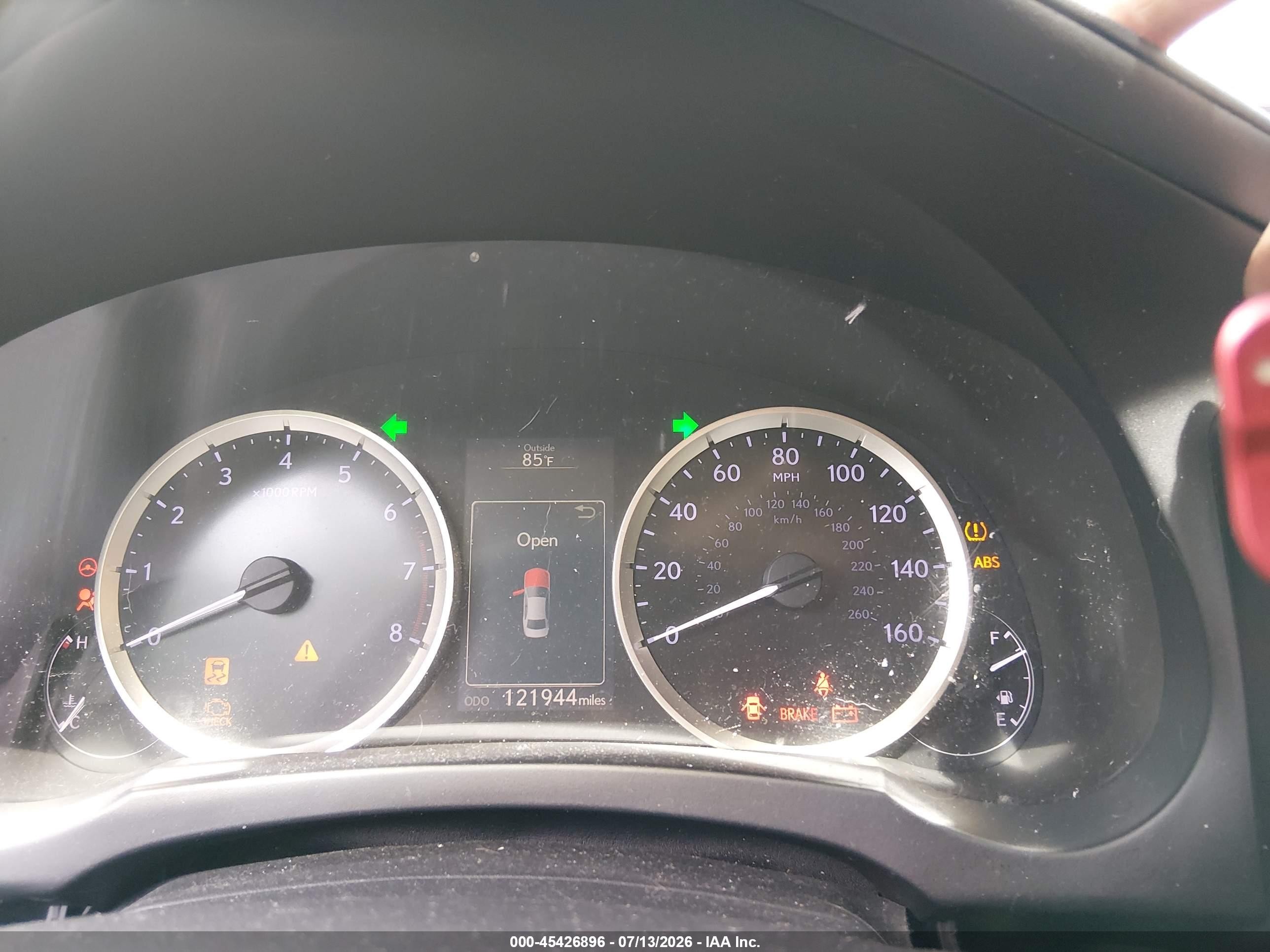 2014 Lexus Is 250 White vin: JTHCF1D24E5009077