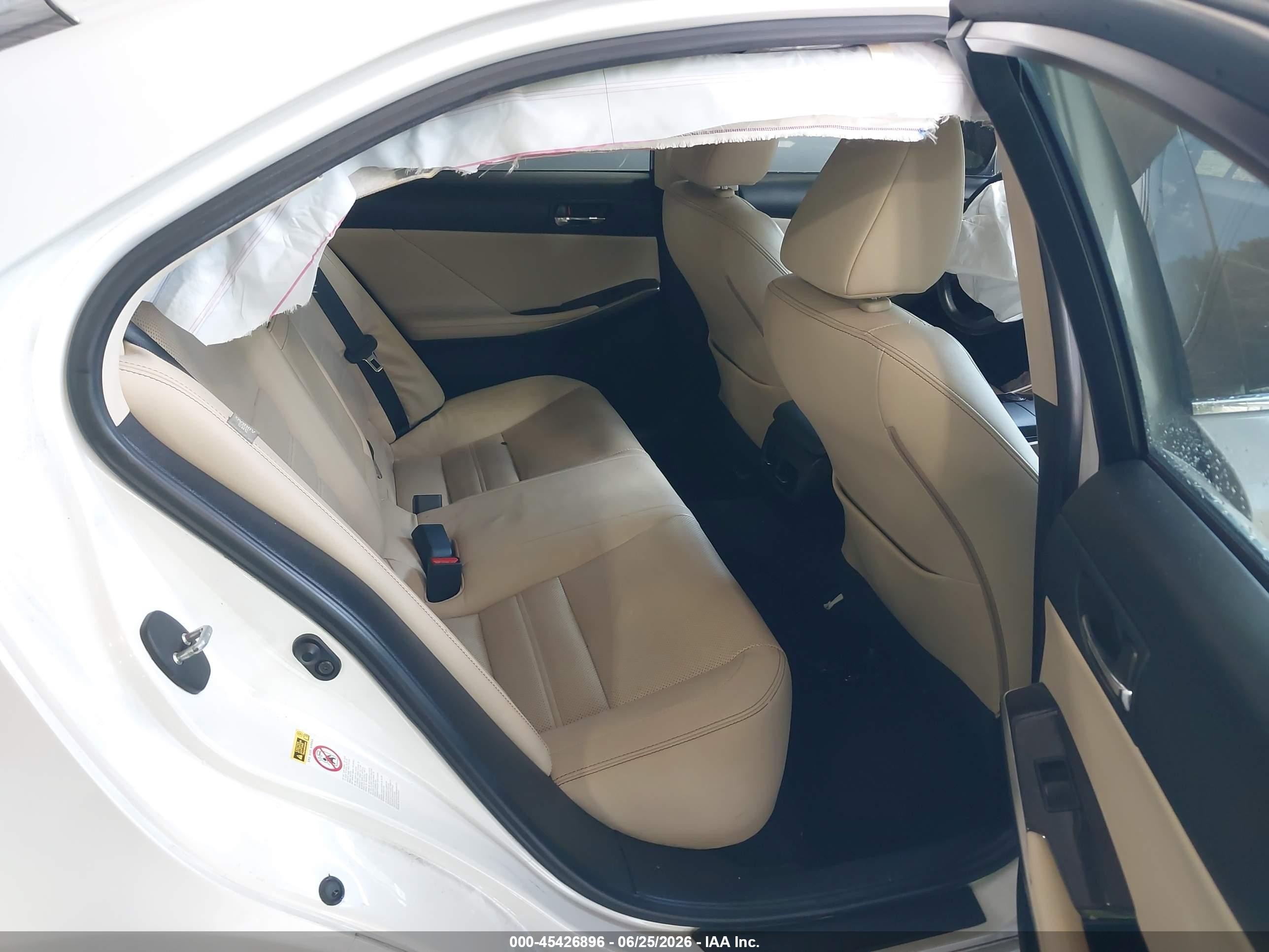 2014 Lexus Is 250 White vin: JTHCF1D24E5009077
