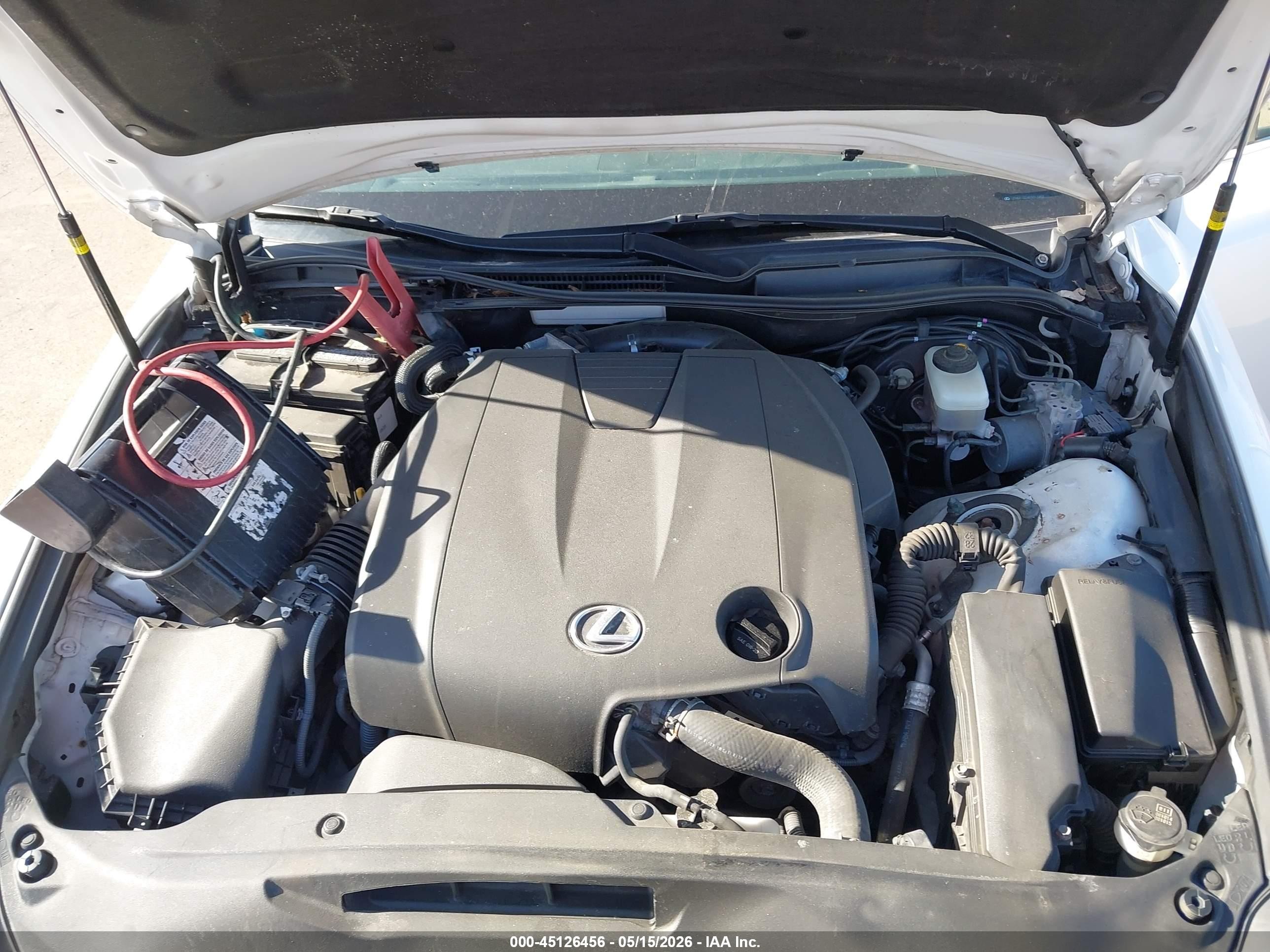 2014 Lexus Is 250   White vin: JTHCF1D24E5013453