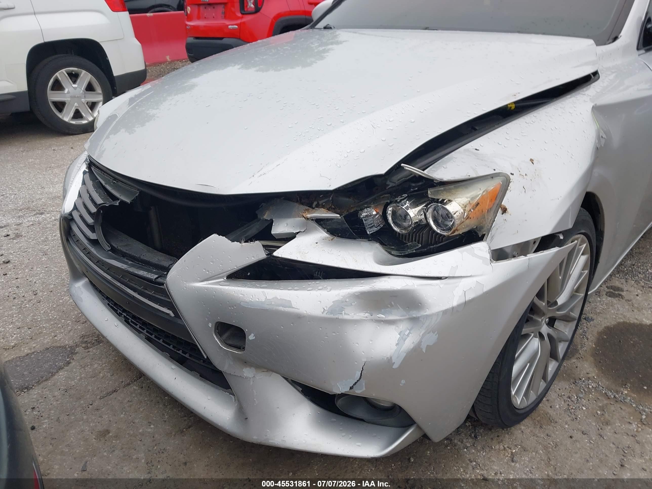2015 Lexus Is 250   Silver vin: JTHCF1D24F5020050