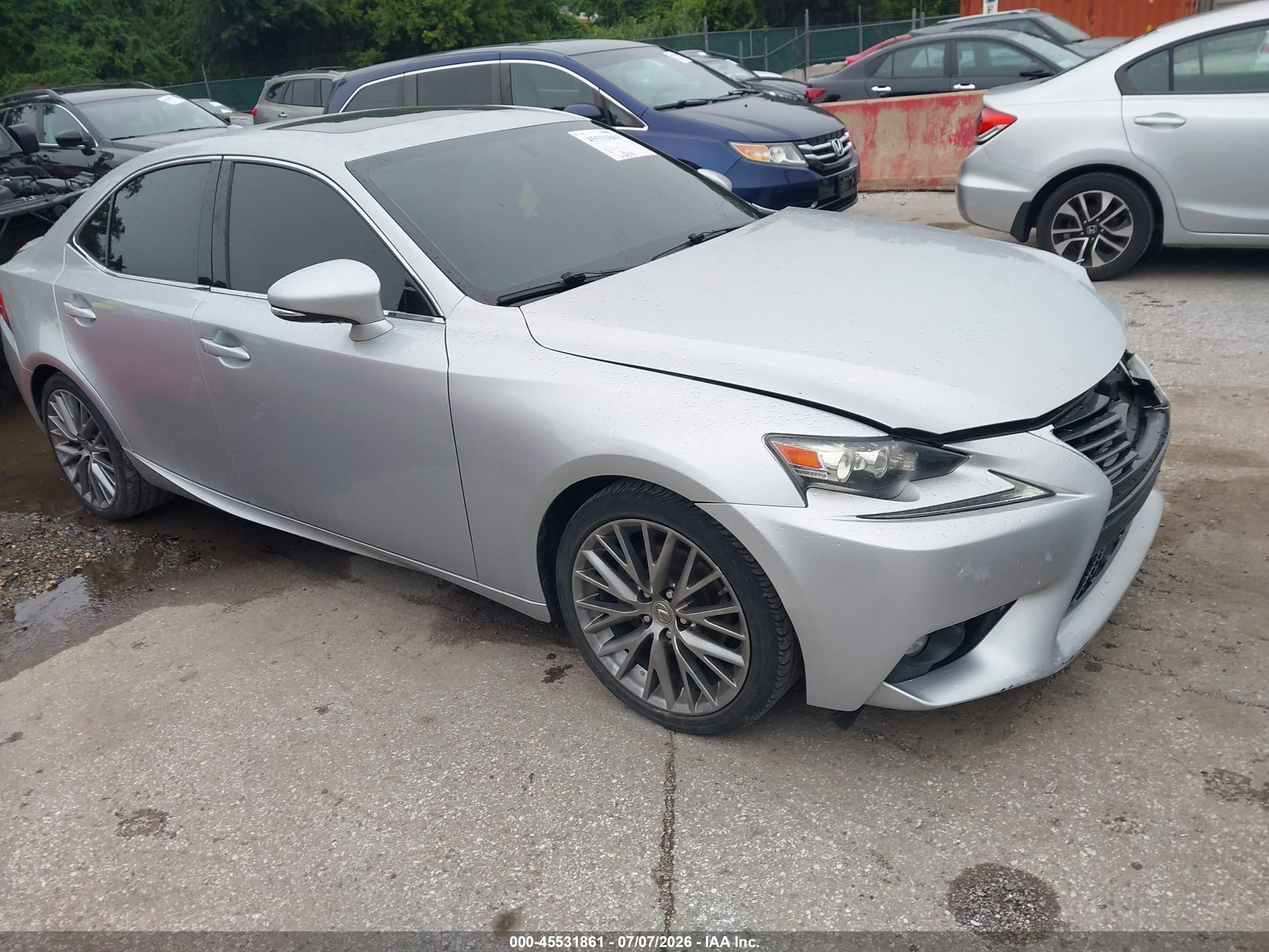 2015 Lexus Is 250   Silver vin: JTHCF1D24F5020050