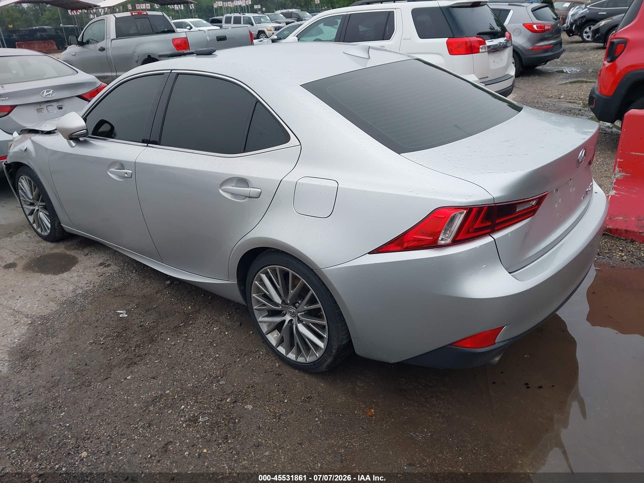 2015 Lexus Is 250   Silver vin: JTHCF1D24F5020050