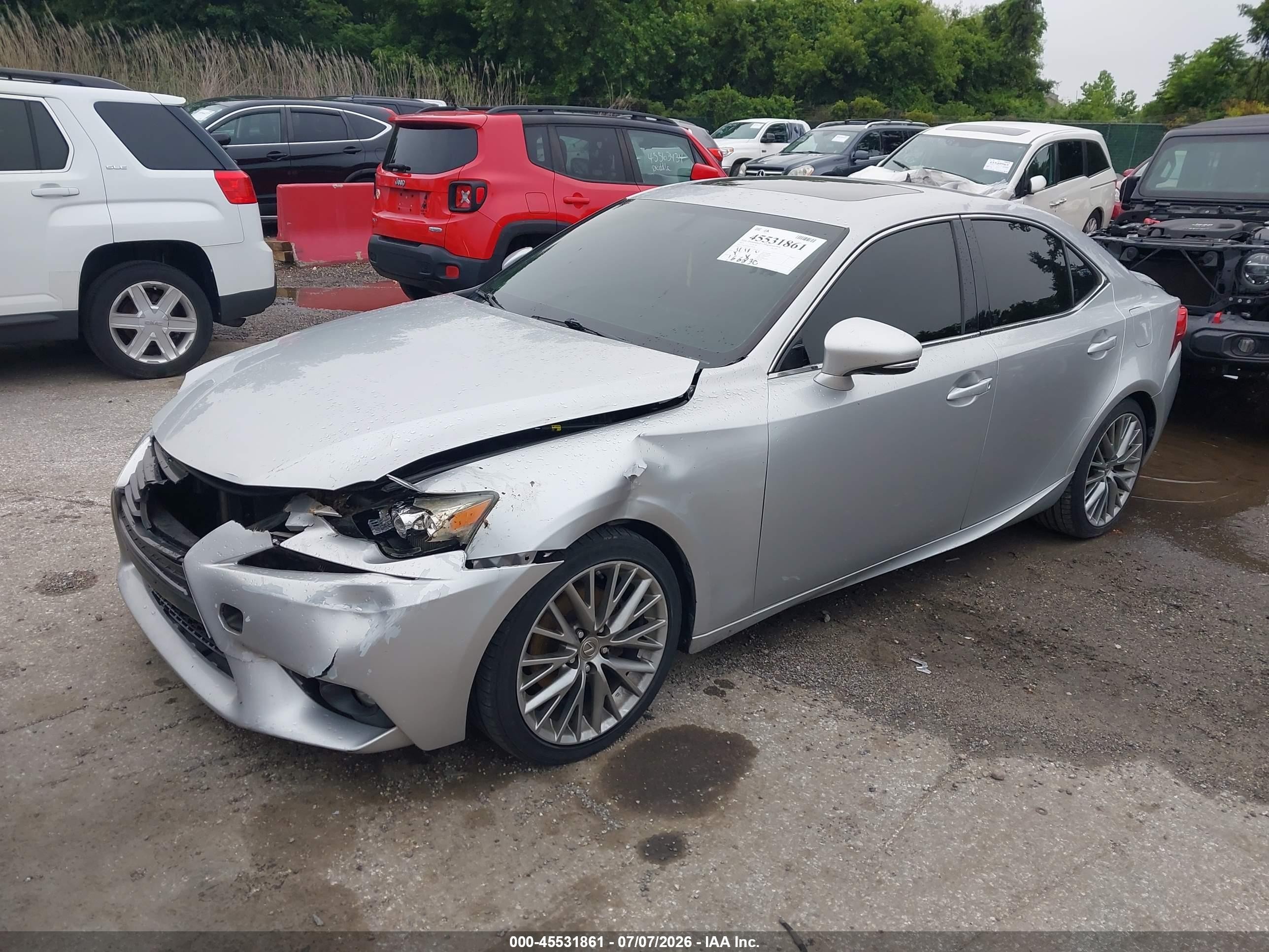 2015 Lexus Is 250   Silver vin: JTHCF1D24F5020050