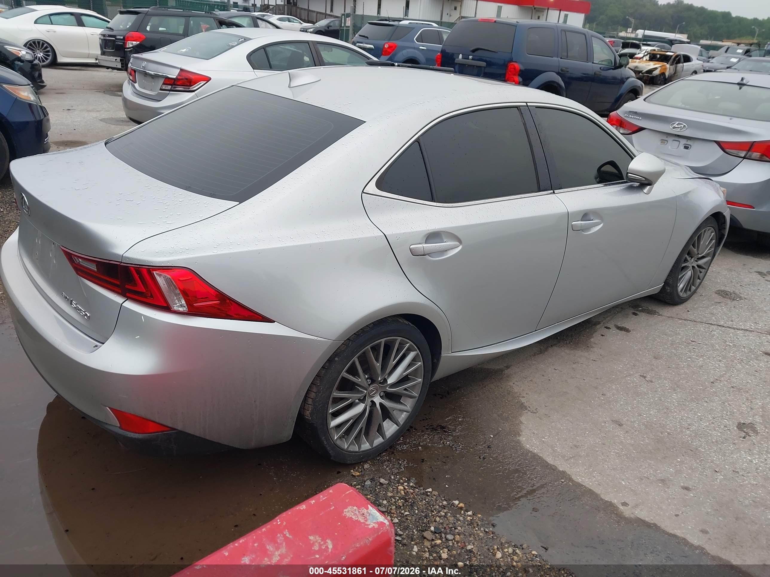 2015 Lexus Is 250   Silver vin: JTHCF1D24F5020050