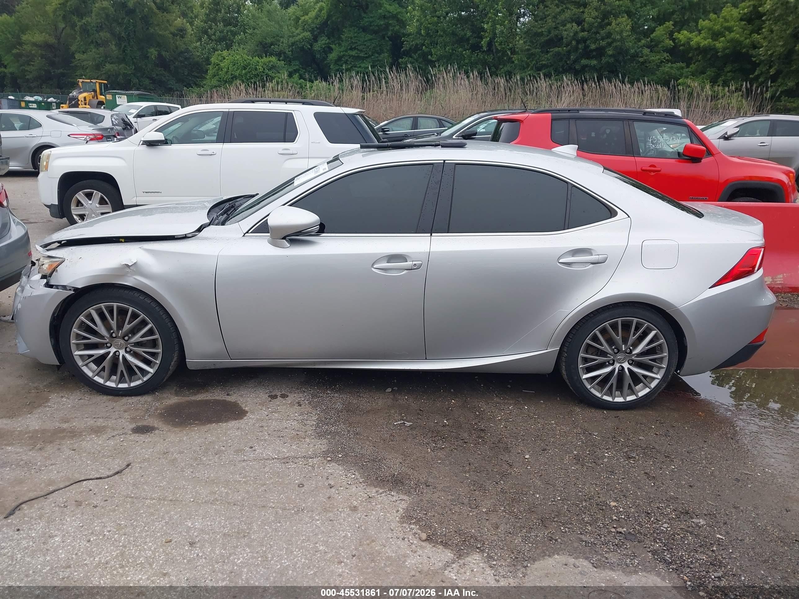 2015 Lexus Is 250   Silver vin: JTHCF1D24F5020050