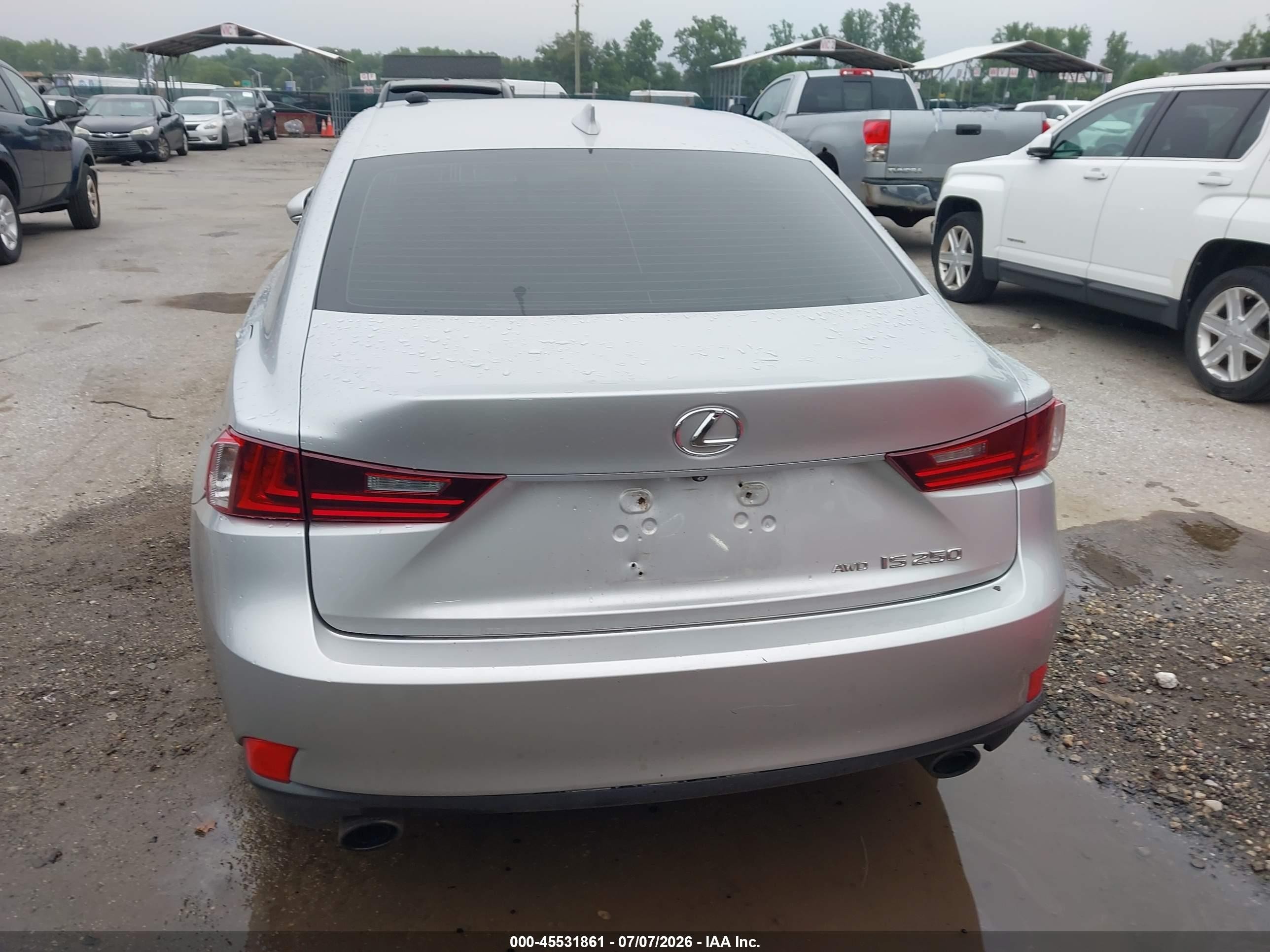 2015 Lexus Is 250   Silver vin: JTHCF1D24F5020050