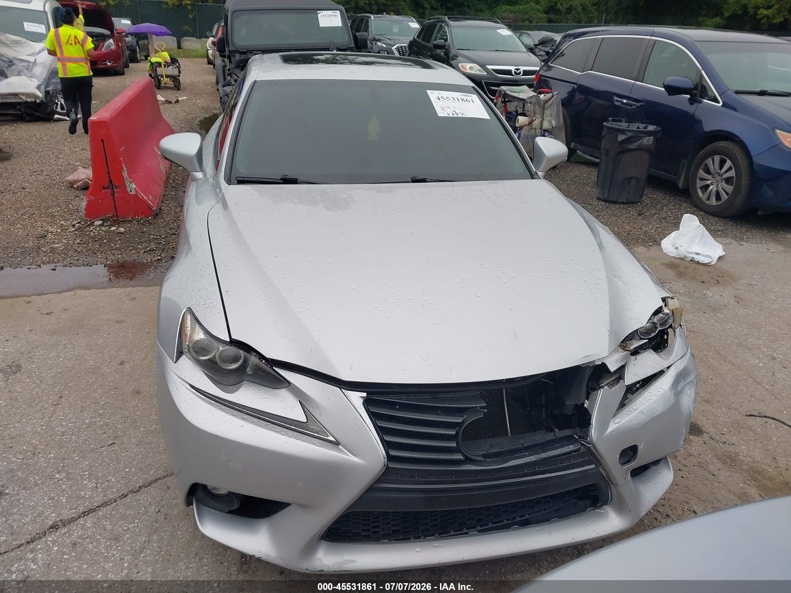2015 Lexus Is 250   Silver vin: JTHCF1D24F5020050