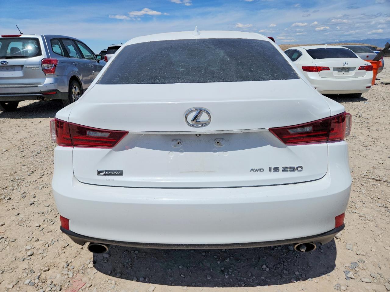 2015 Lexus Is 250 White vin: JTHCF1D24F5022994