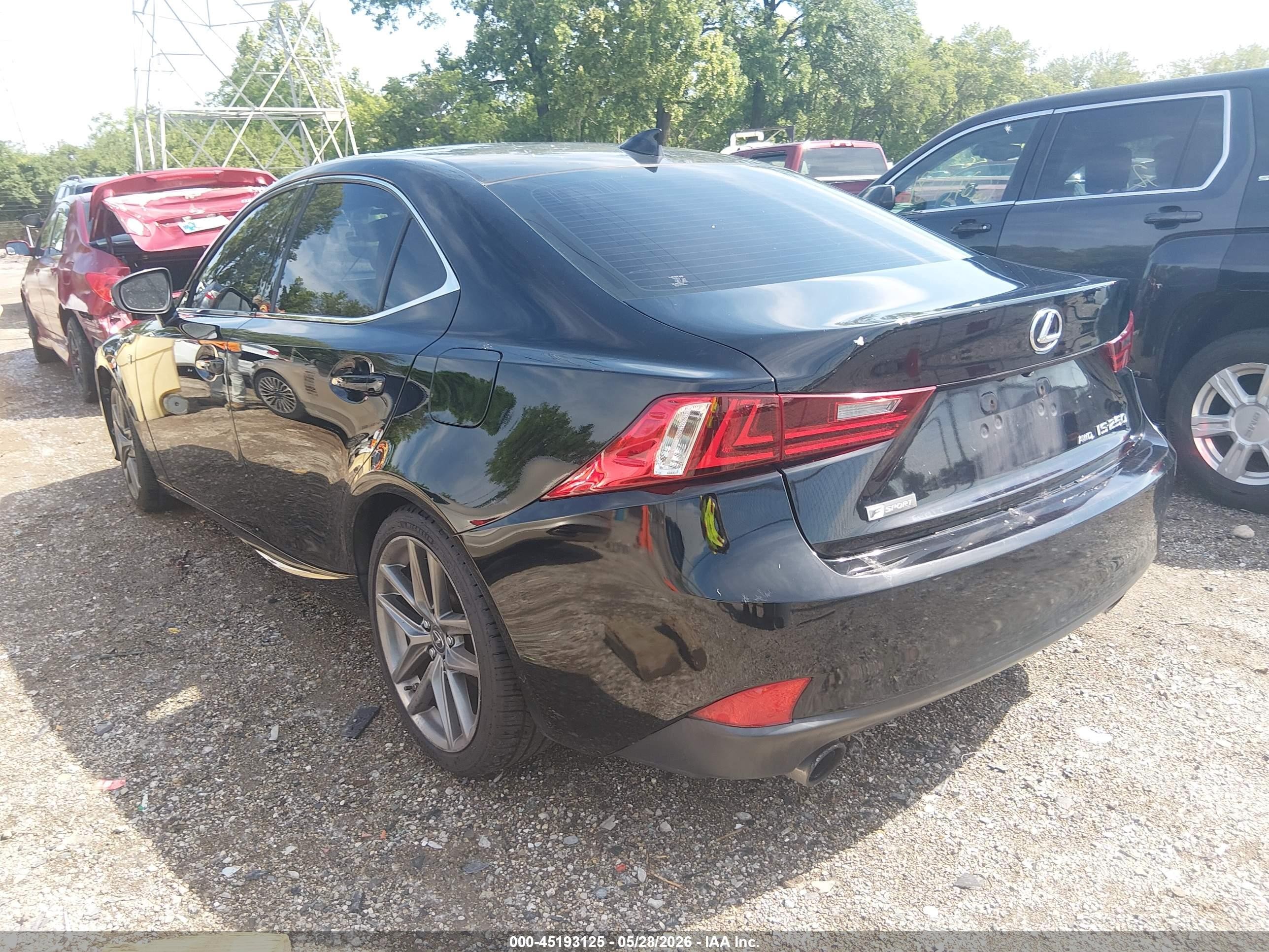 2015 Lexus Is 250   Black vin: JTHCF1D24F5024468