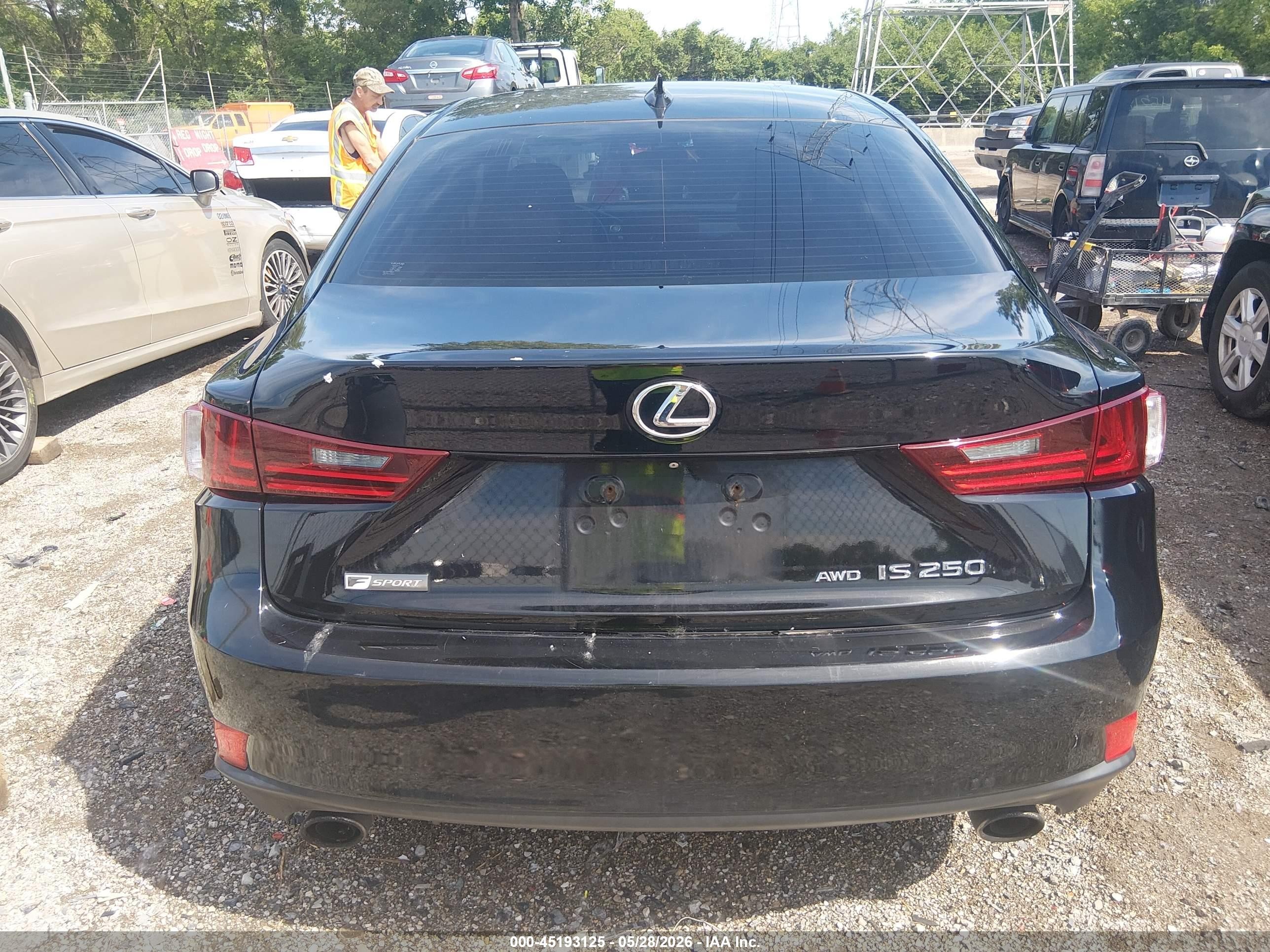 2015 Lexus Is 250   Black vin: JTHCF1D24F5024468