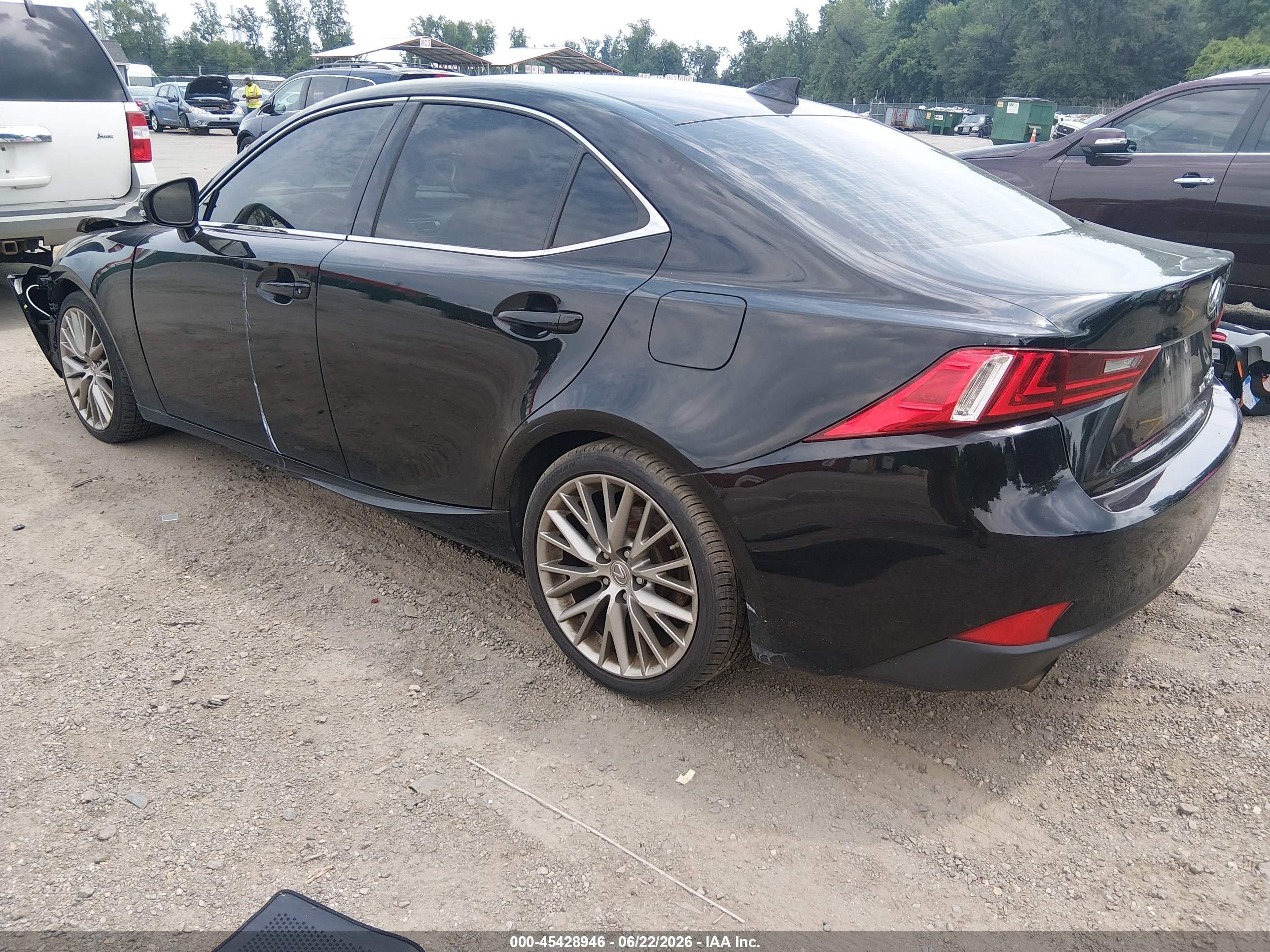 2014 Lexus Is 250   Black vin: JTHCF1D25E5000744