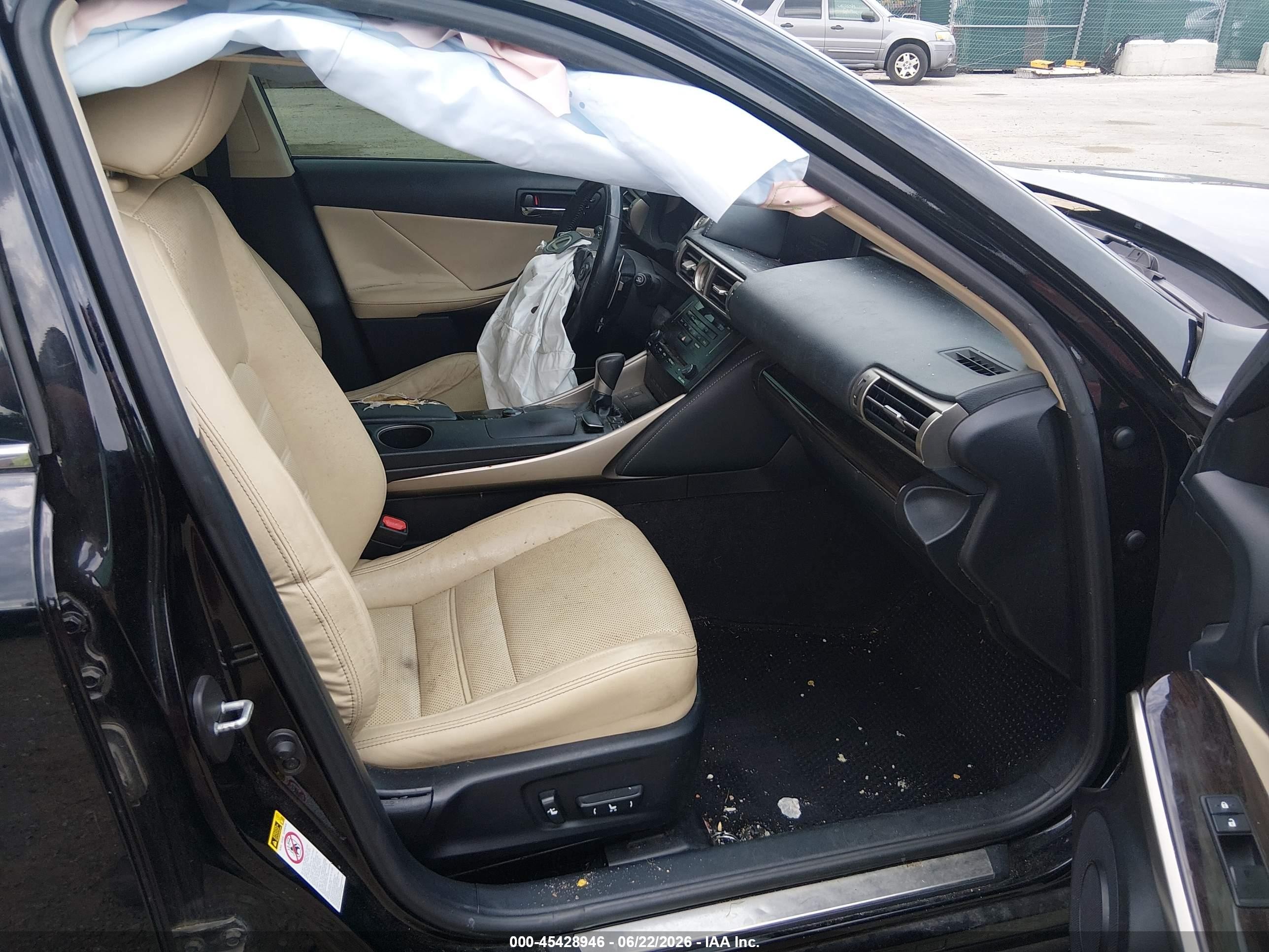 2014 Lexus Is 250   Black vin: JTHCF1D25E5000744