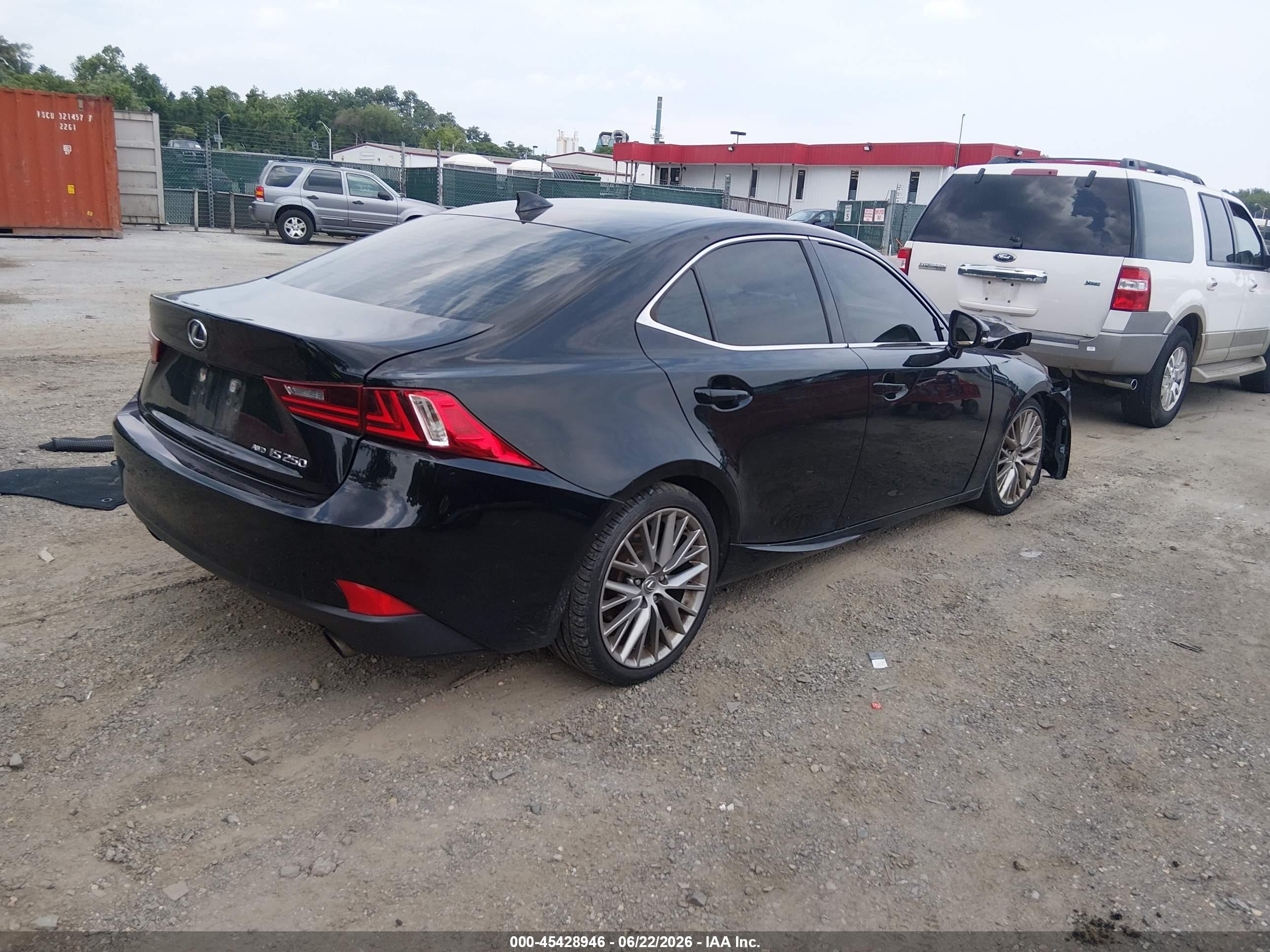 2014 Lexus Is 250   Black vin: JTHCF1D25E5000744