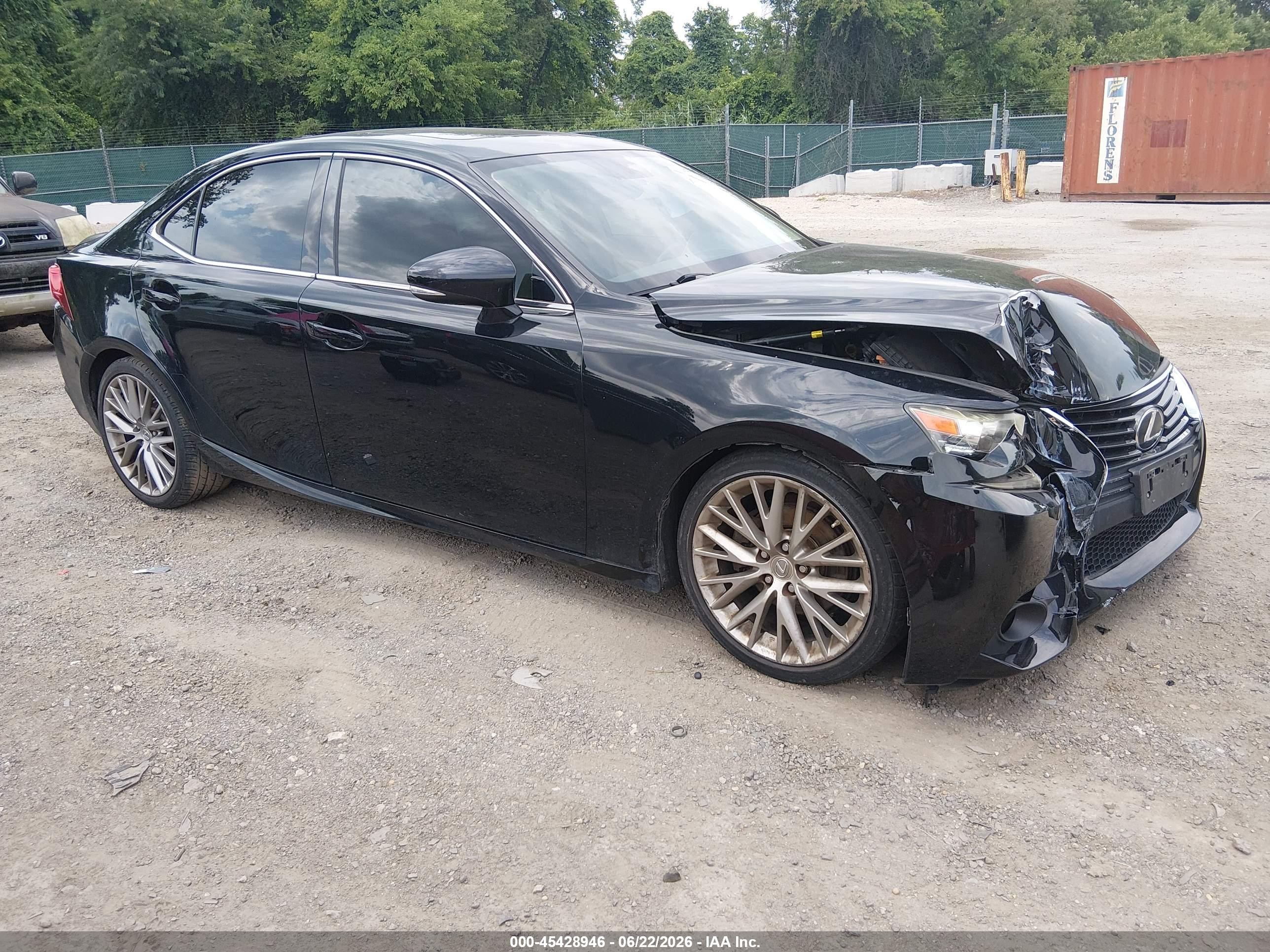 2014 Lexus Is 250   Black vin: JTHCF1D25E5000744