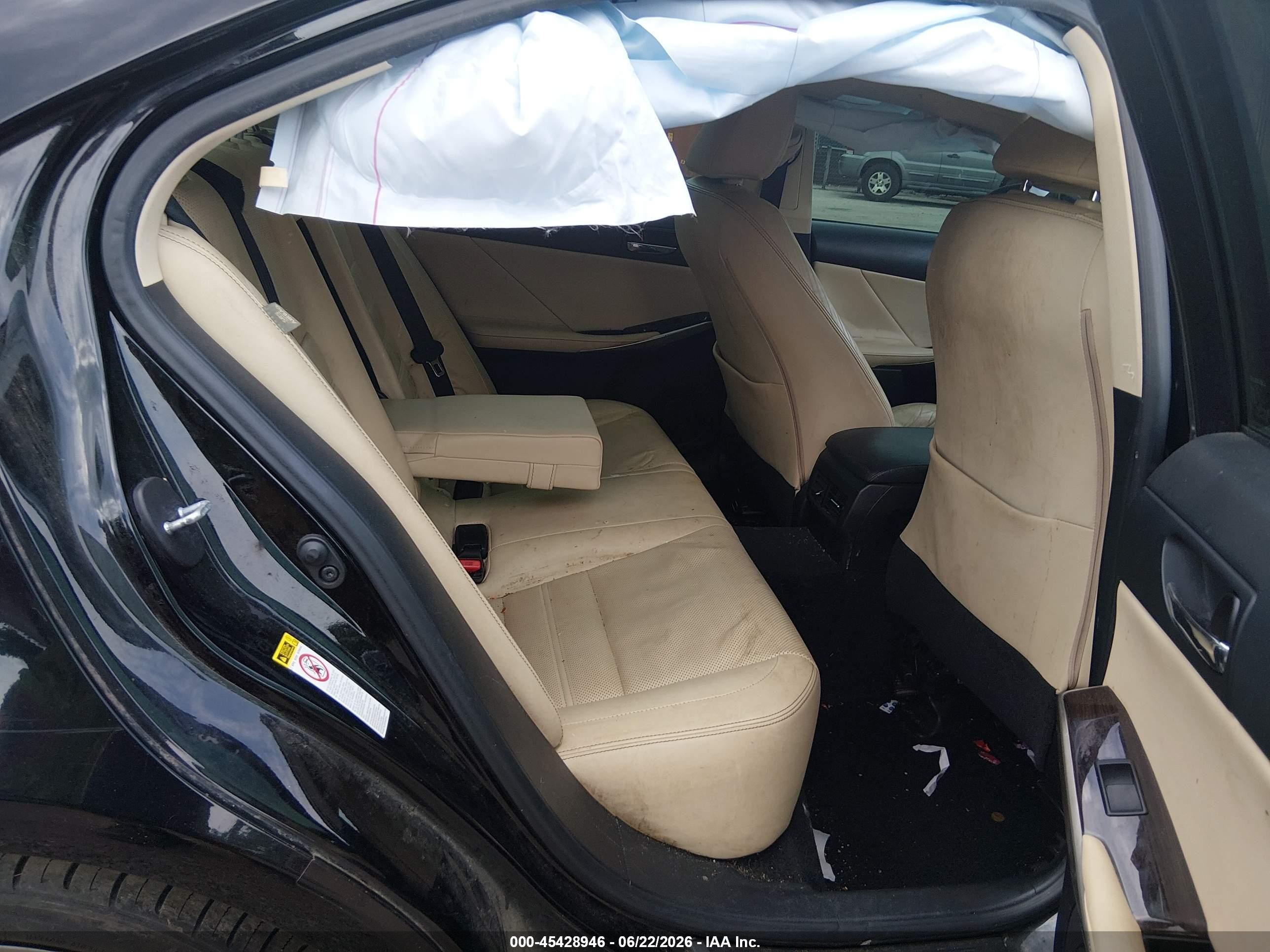2014 Lexus Is 250   Black vin: JTHCF1D25E5000744