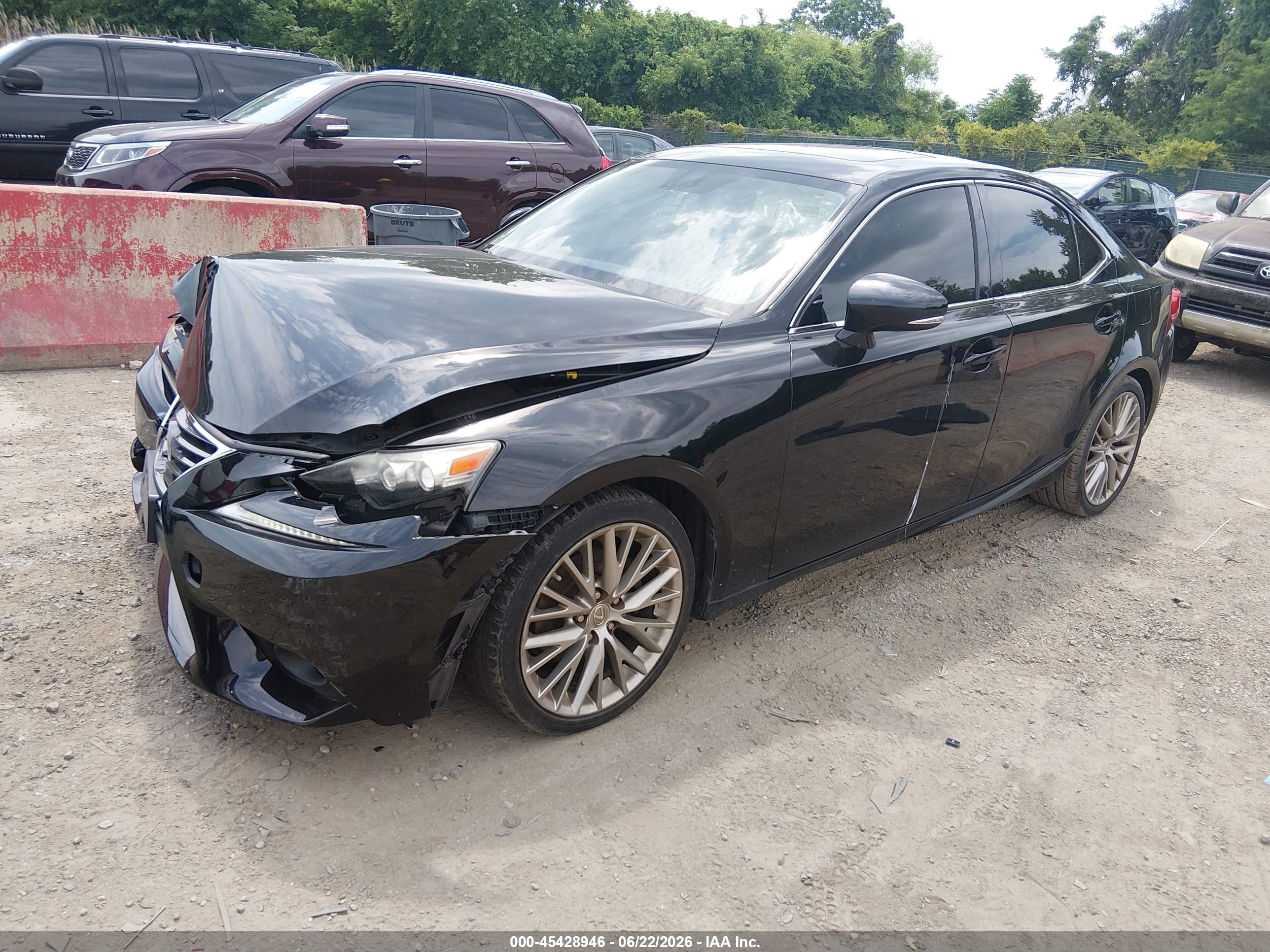 2014 Lexus Is 250   Black vin: JTHCF1D25E5000744