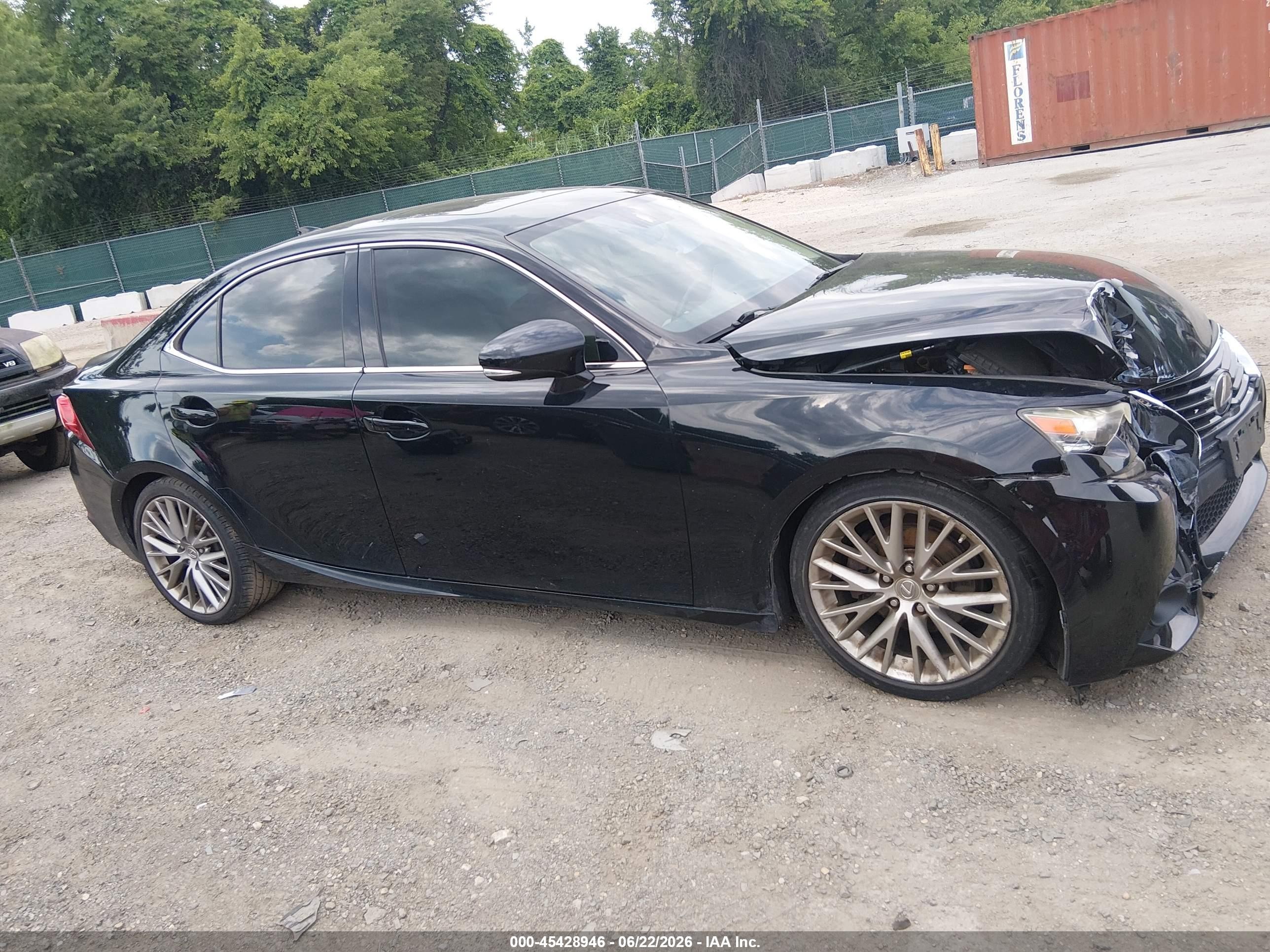 2014 Lexus Is 250   Black vin: JTHCF1D25E5000744