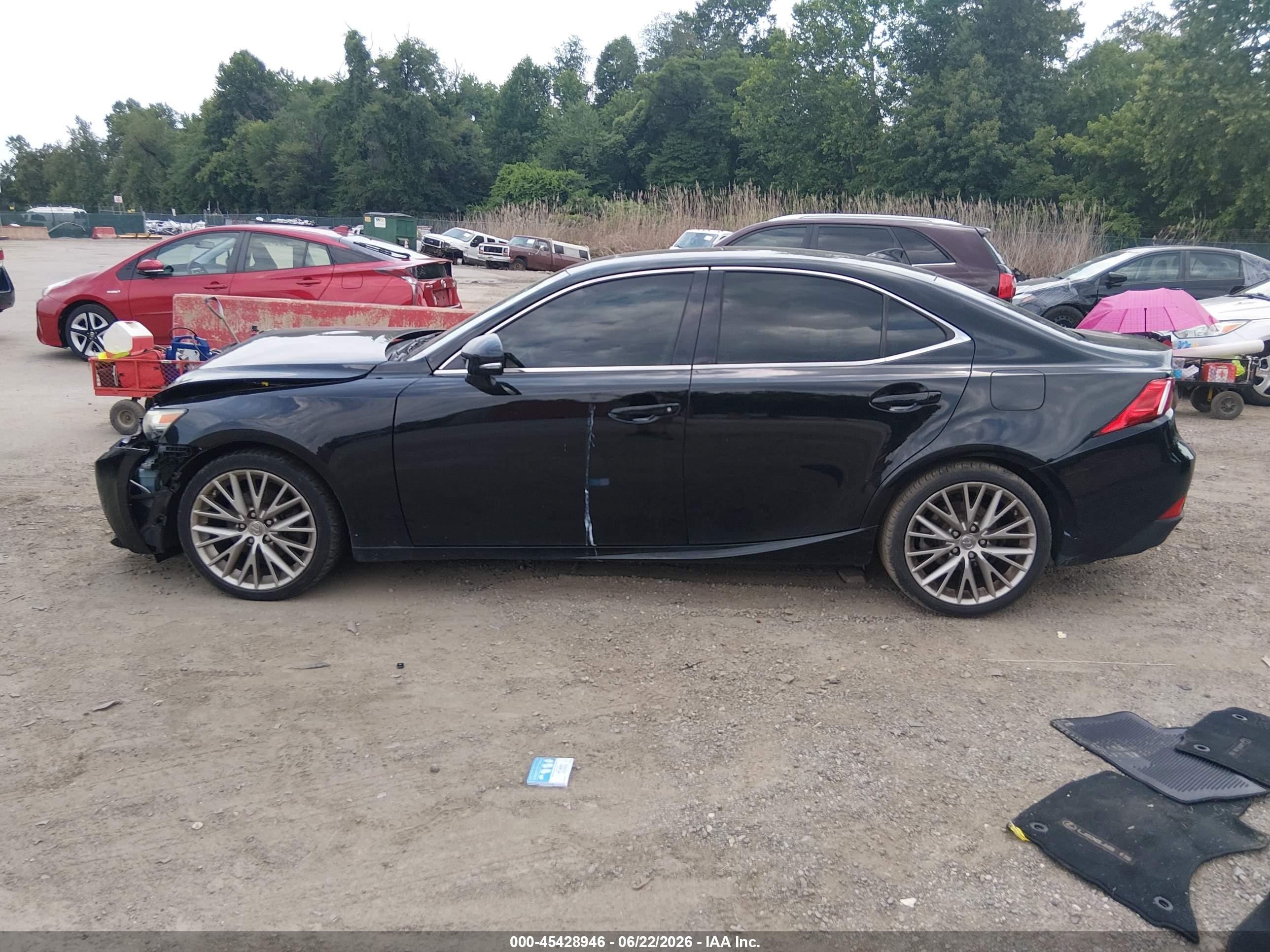 2014 Lexus Is 250   Black vin: JTHCF1D25E5000744