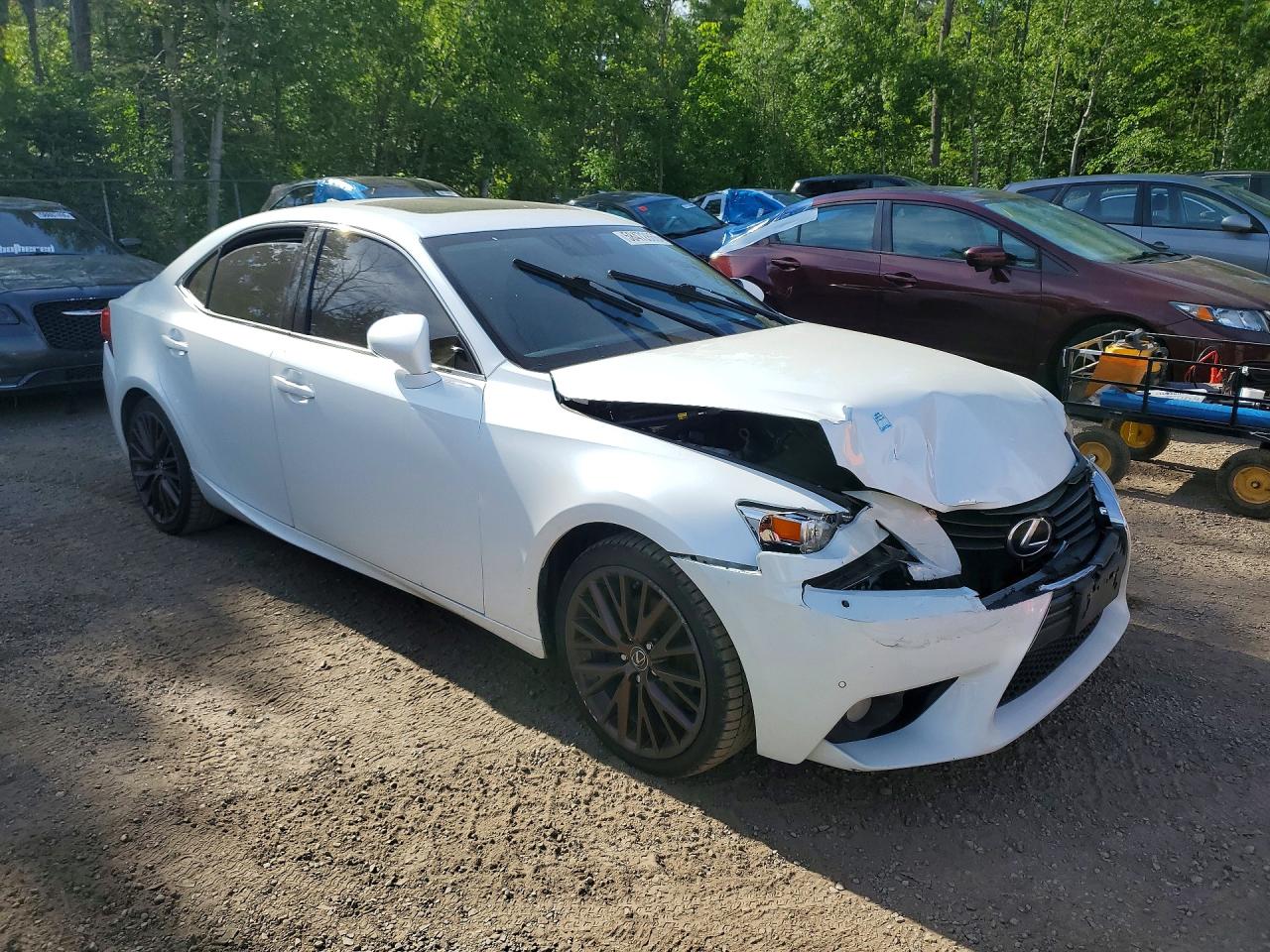 2014 Lexus Is 250 White vin: JTHCF1D25E5008892