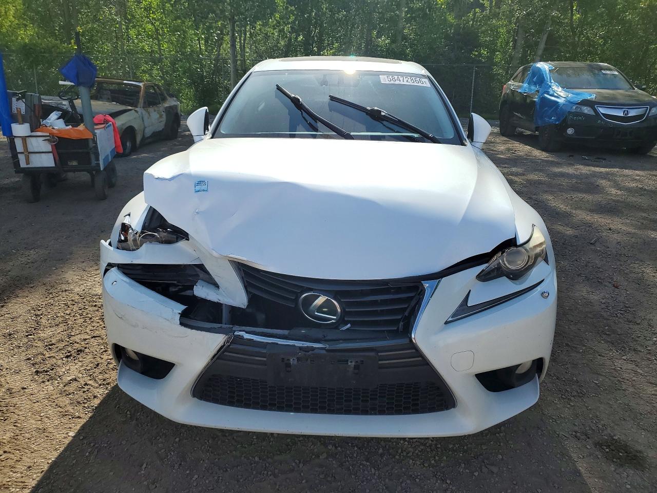 2014 Lexus Is 250 White vin: JTHCF1D25E5008892