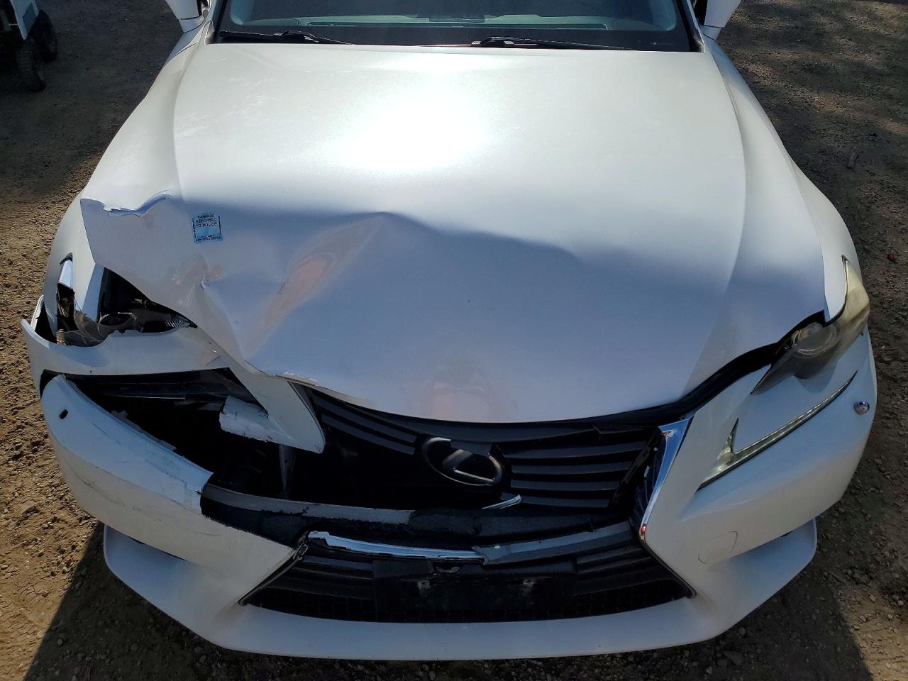 2014 Lexus Is 250 White vin: JTHCF1D25E5008892
