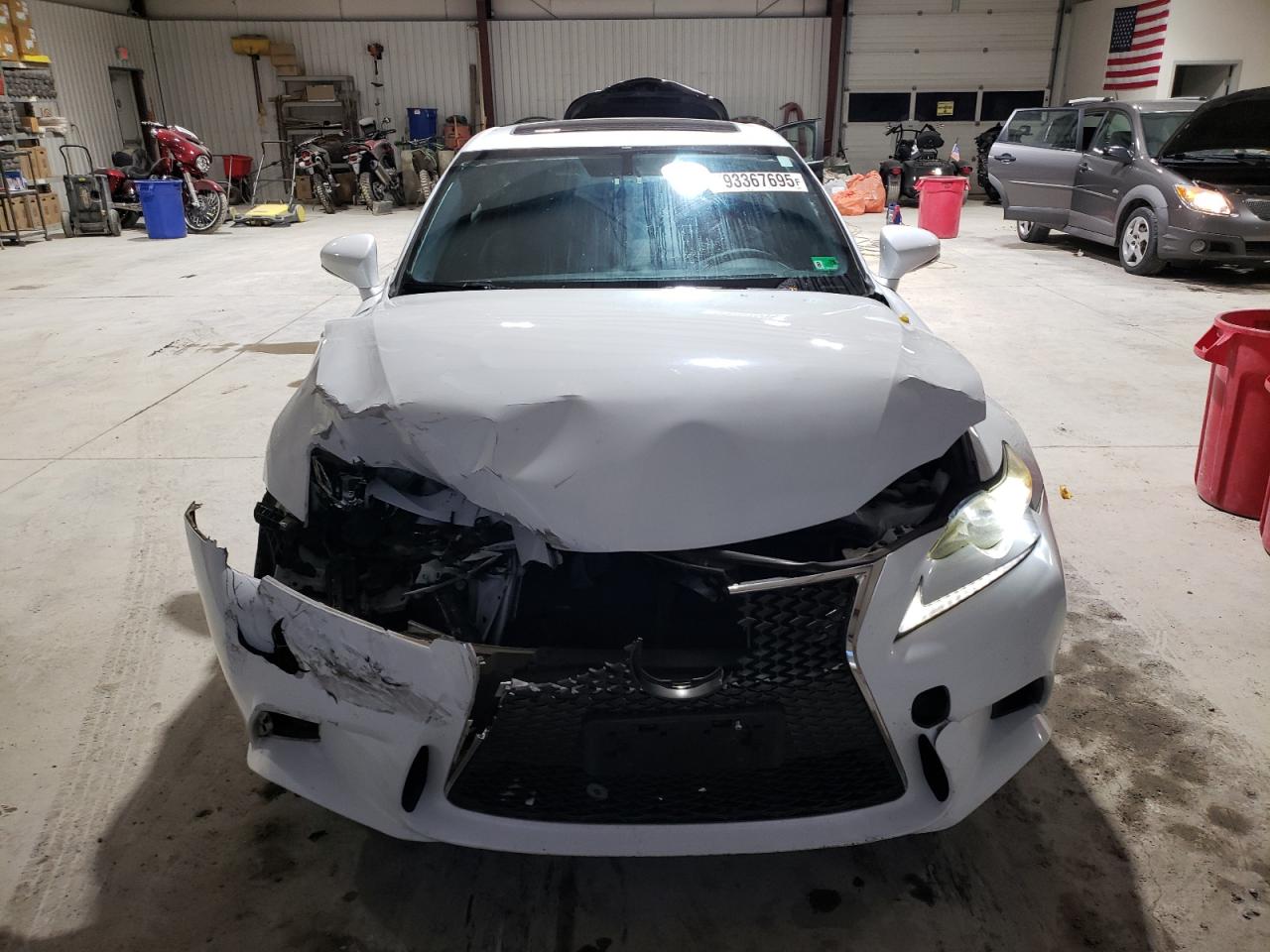 2014 Lexus Is 250 White vin: JTHCF1D25E5009962