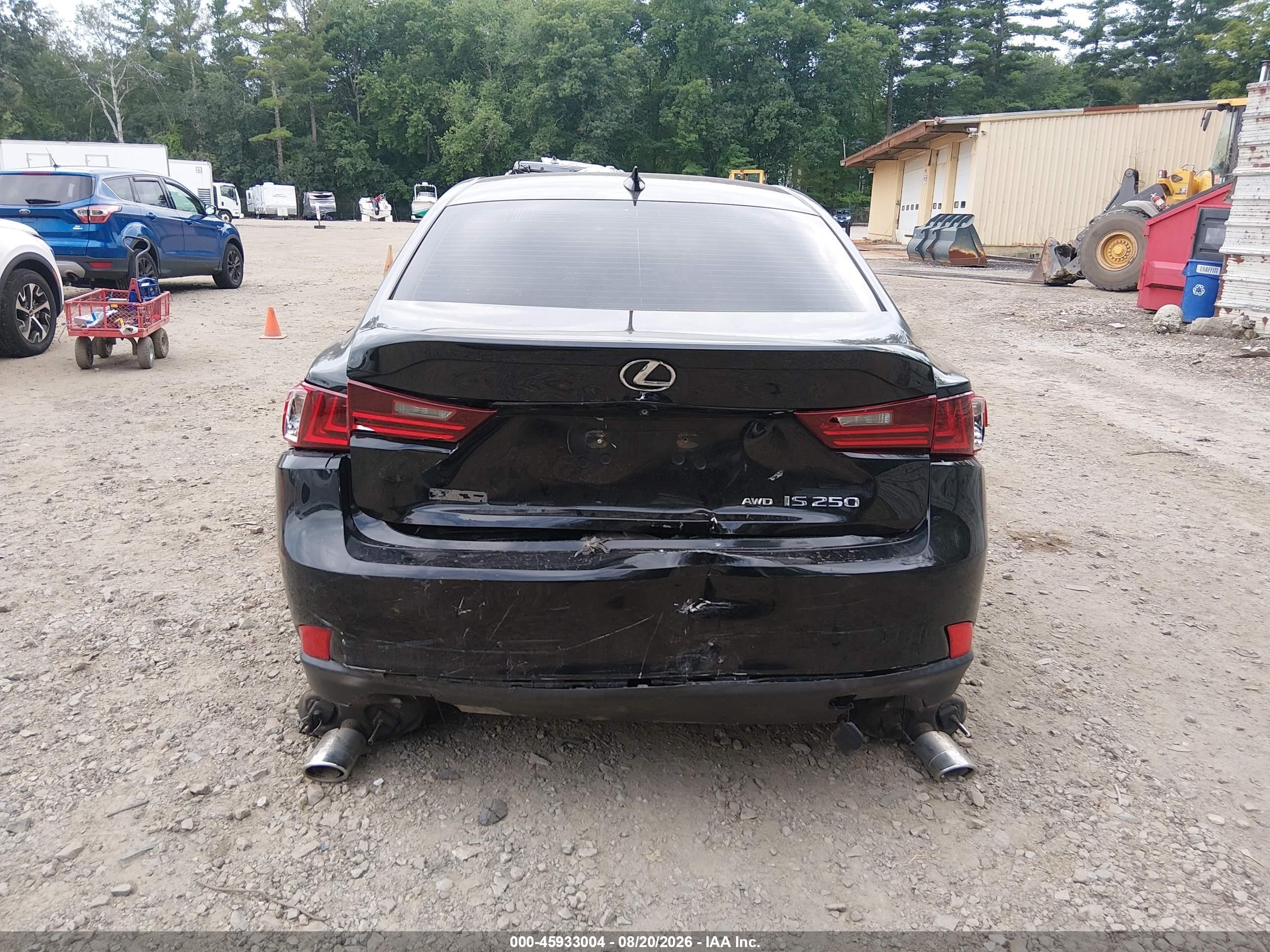 2014 Lexus Is 250   Black vin: JTHCF1D25E5010626