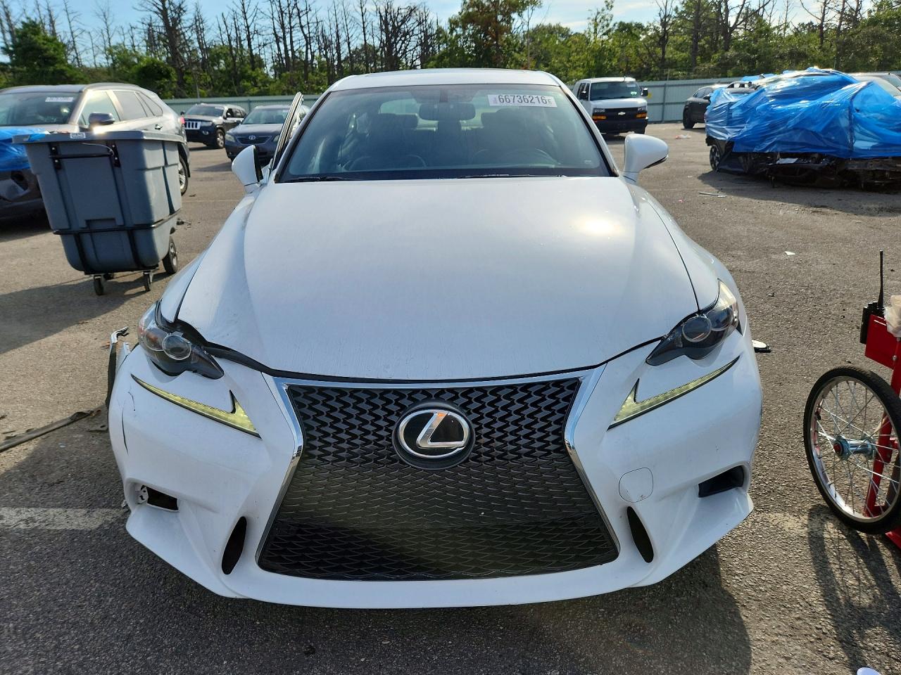 2015 Lexus Is 250 White vin: JTHCF1D25F5015990