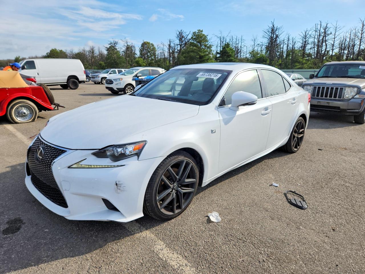2015 Lexus Is 250 White vin: JTHCF1D25F5015990
