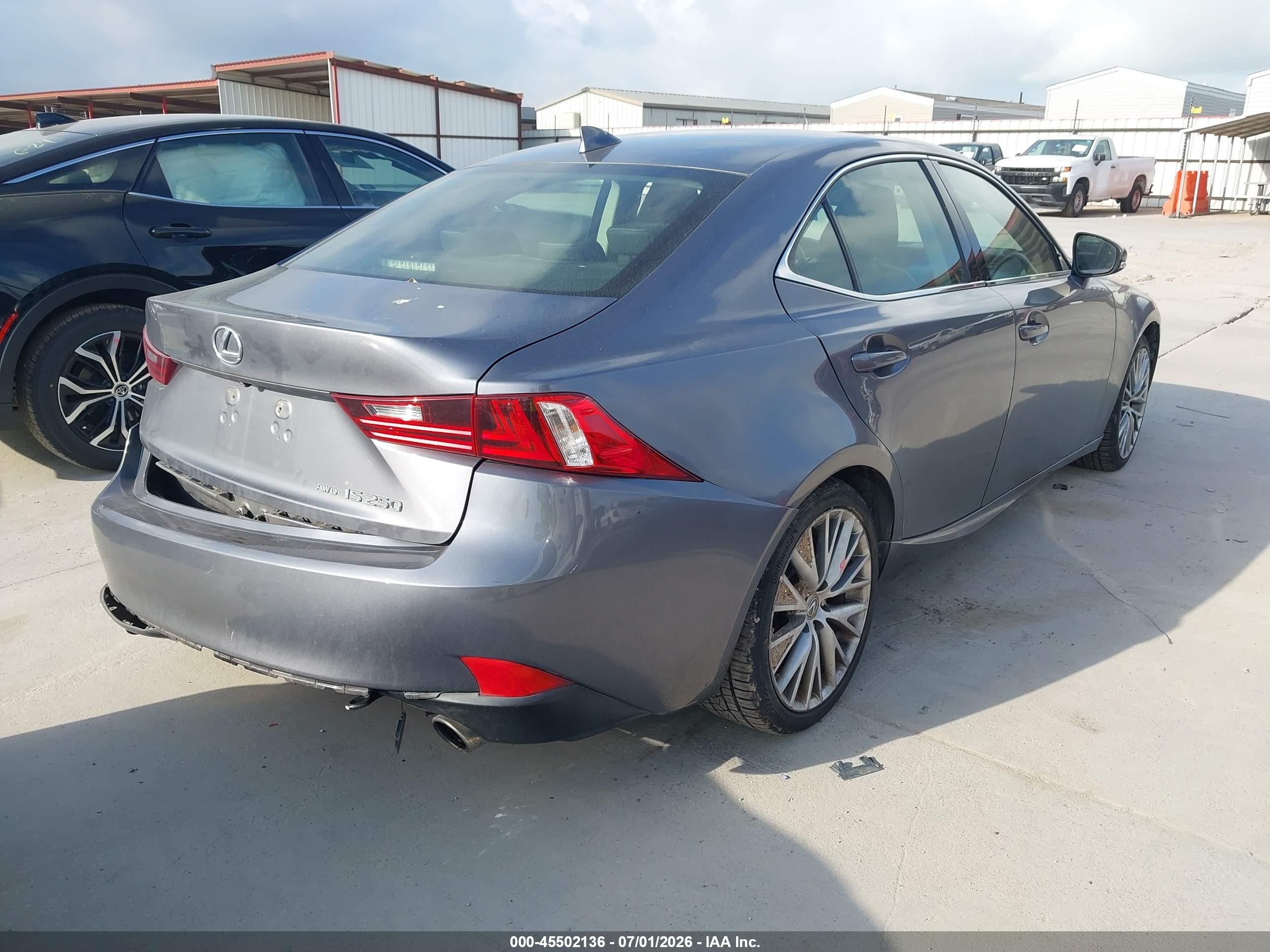 2015 Lexus Is 250   Серый vin: JTHCF1D25F5020591