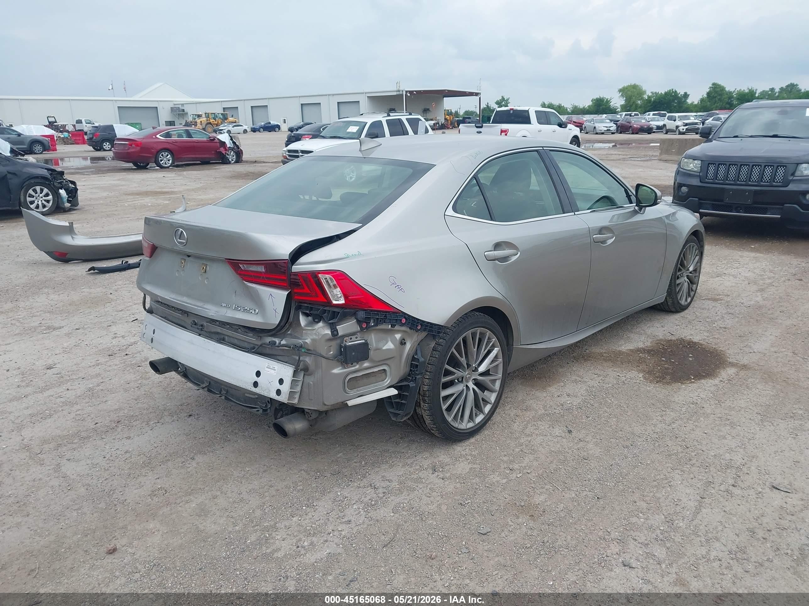 2014 Lexus Is 250   Серый vin: JTHCF1D26E5008061