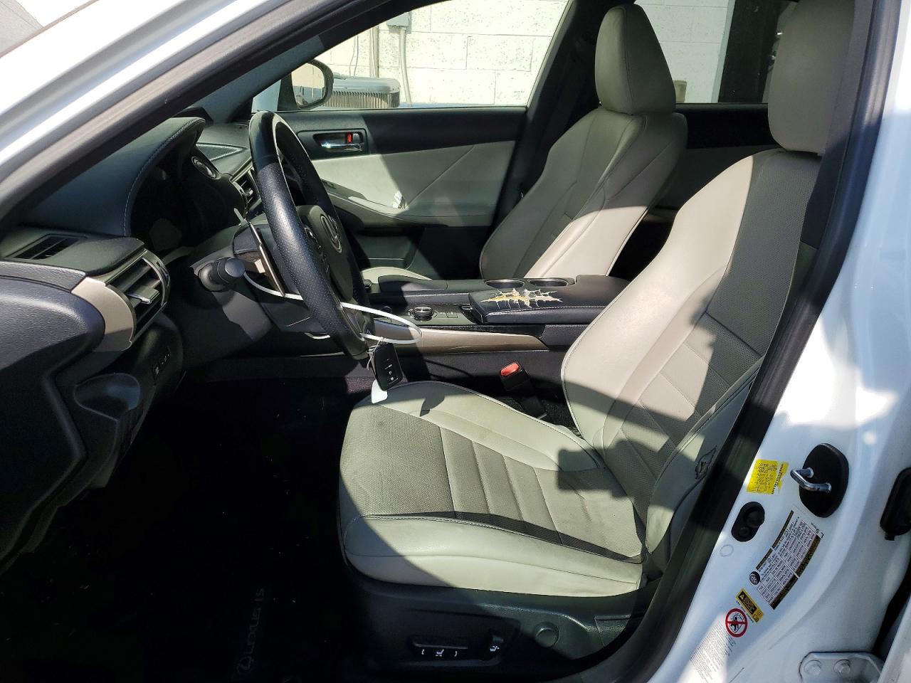 2014 Lexus Is 250 White vin: JTHCF1D26E5013504