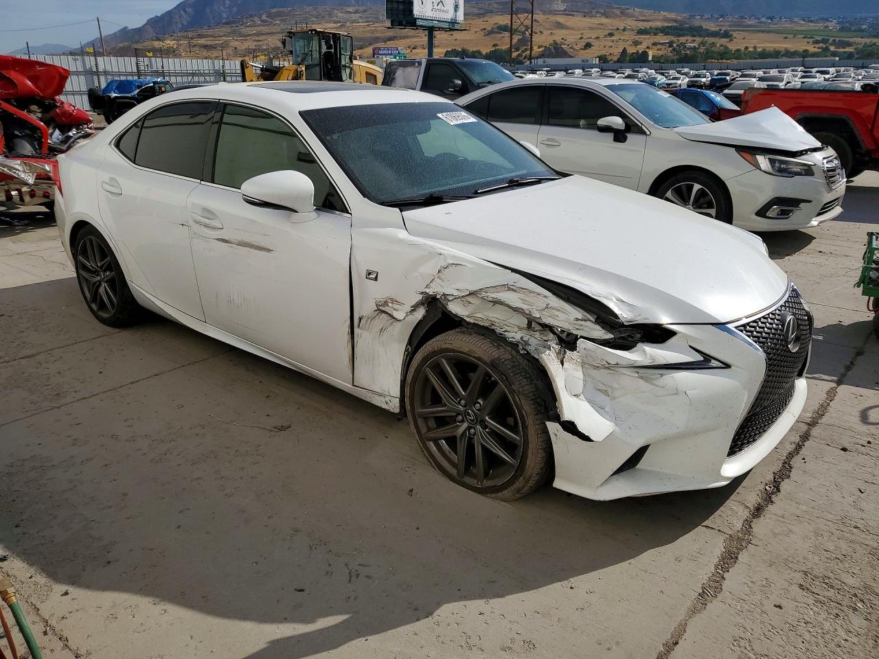 2014 Lexus Is 250 White vin: JTHCF1D26E5013504