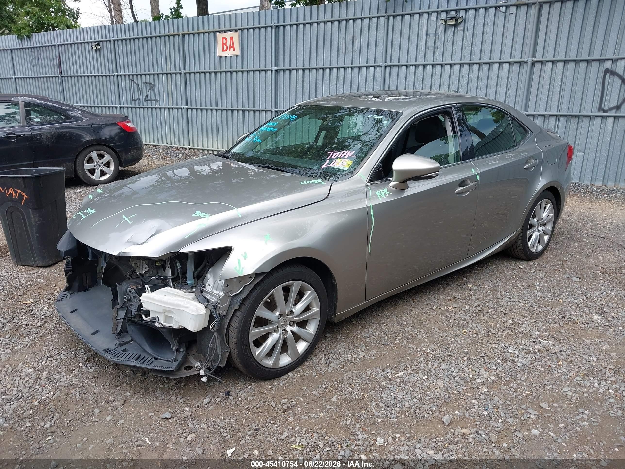 2015 Lexus Is 250 Silver vin: JTHCF1D26F5020664