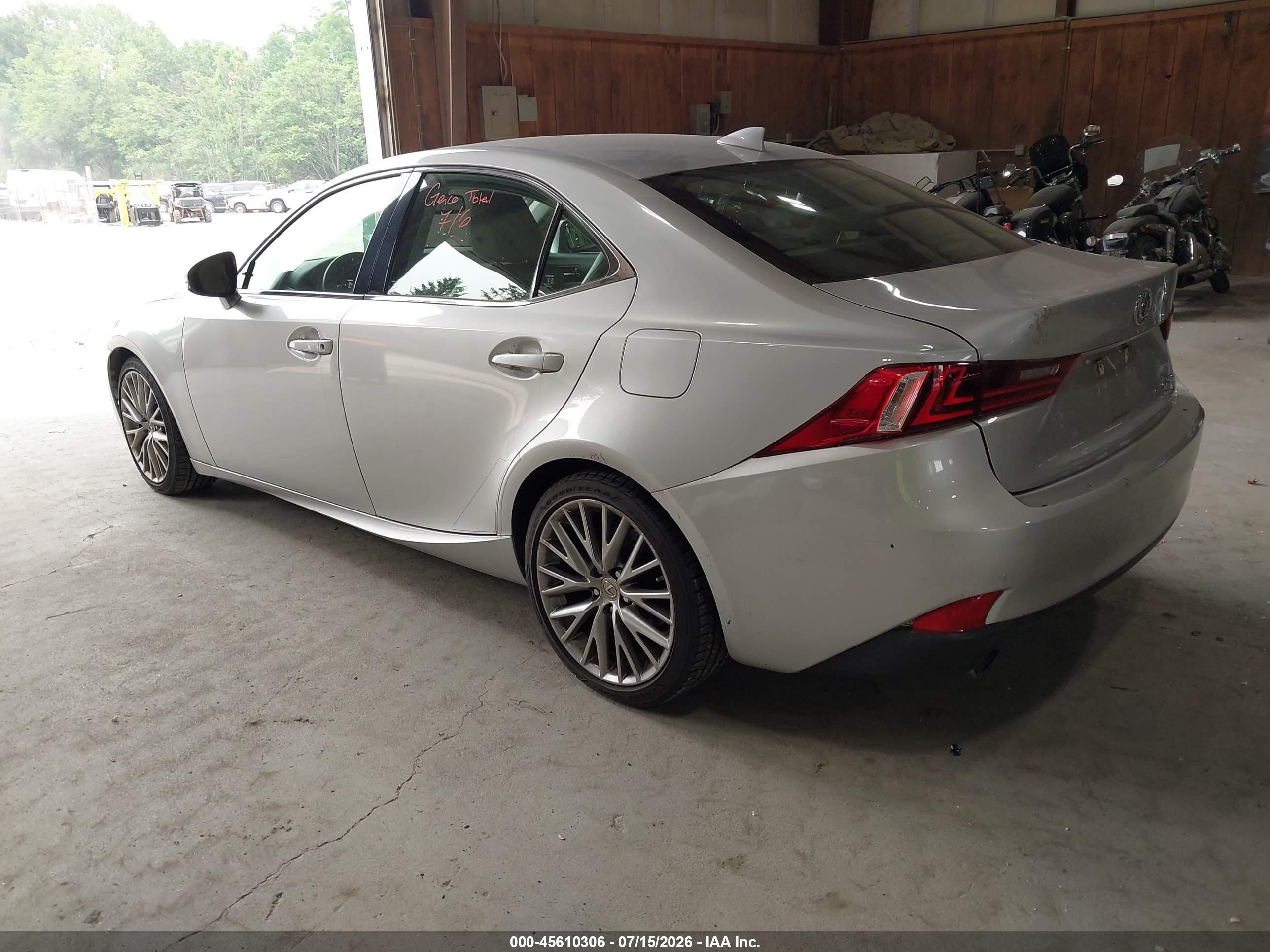 2014 Lexus Is 250   Silver vin: JTHCF1D27E5009266