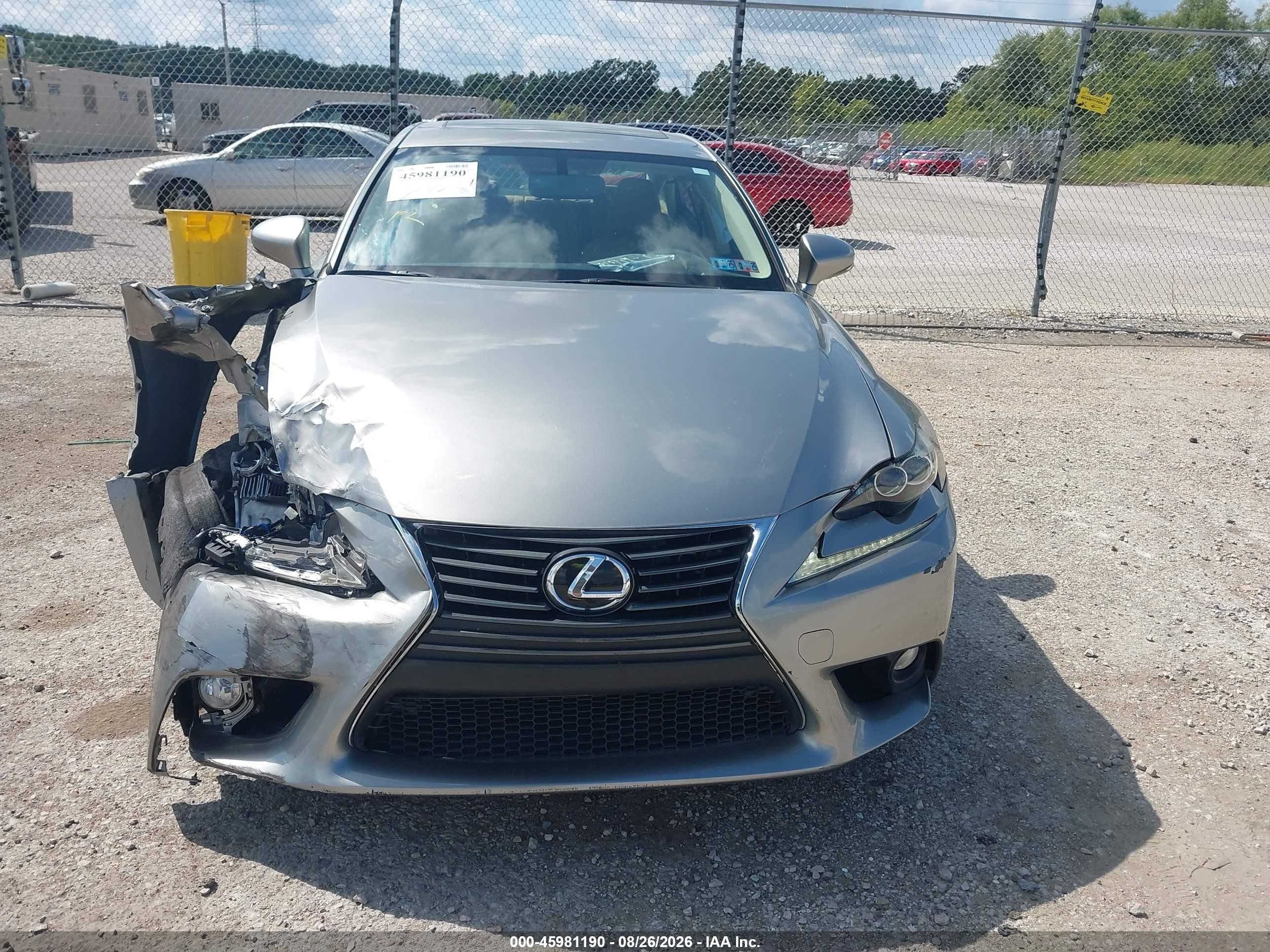 2014 Lexus Is 250   Серебряный vin: JTHCF1D27E5011809