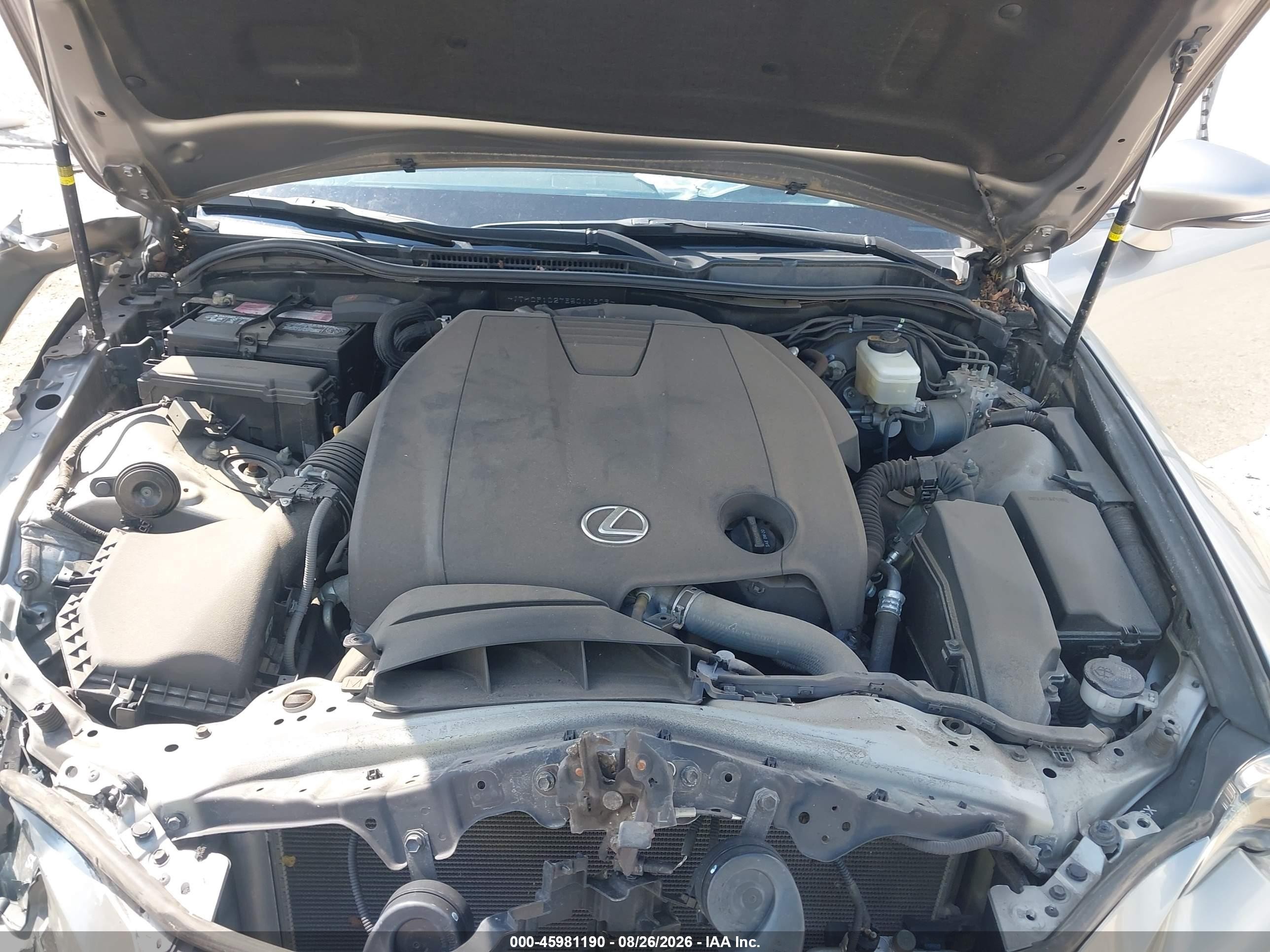 2014 Lexus Is 250   Серебряный vin: JTHCF1D27E5011809
