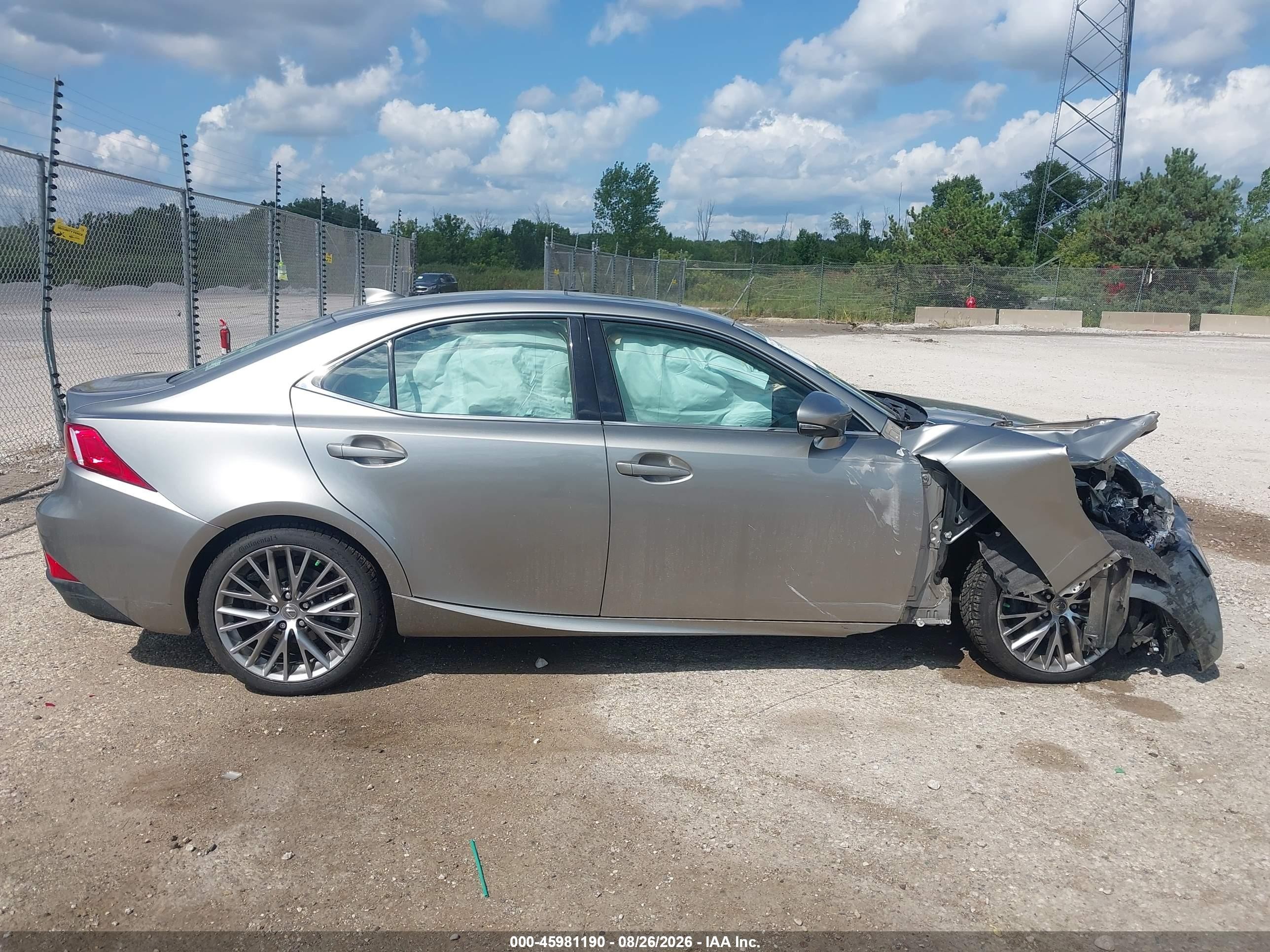 2014 Lexus Is 250   Серебряный vin: JTHCF1D27E5011809