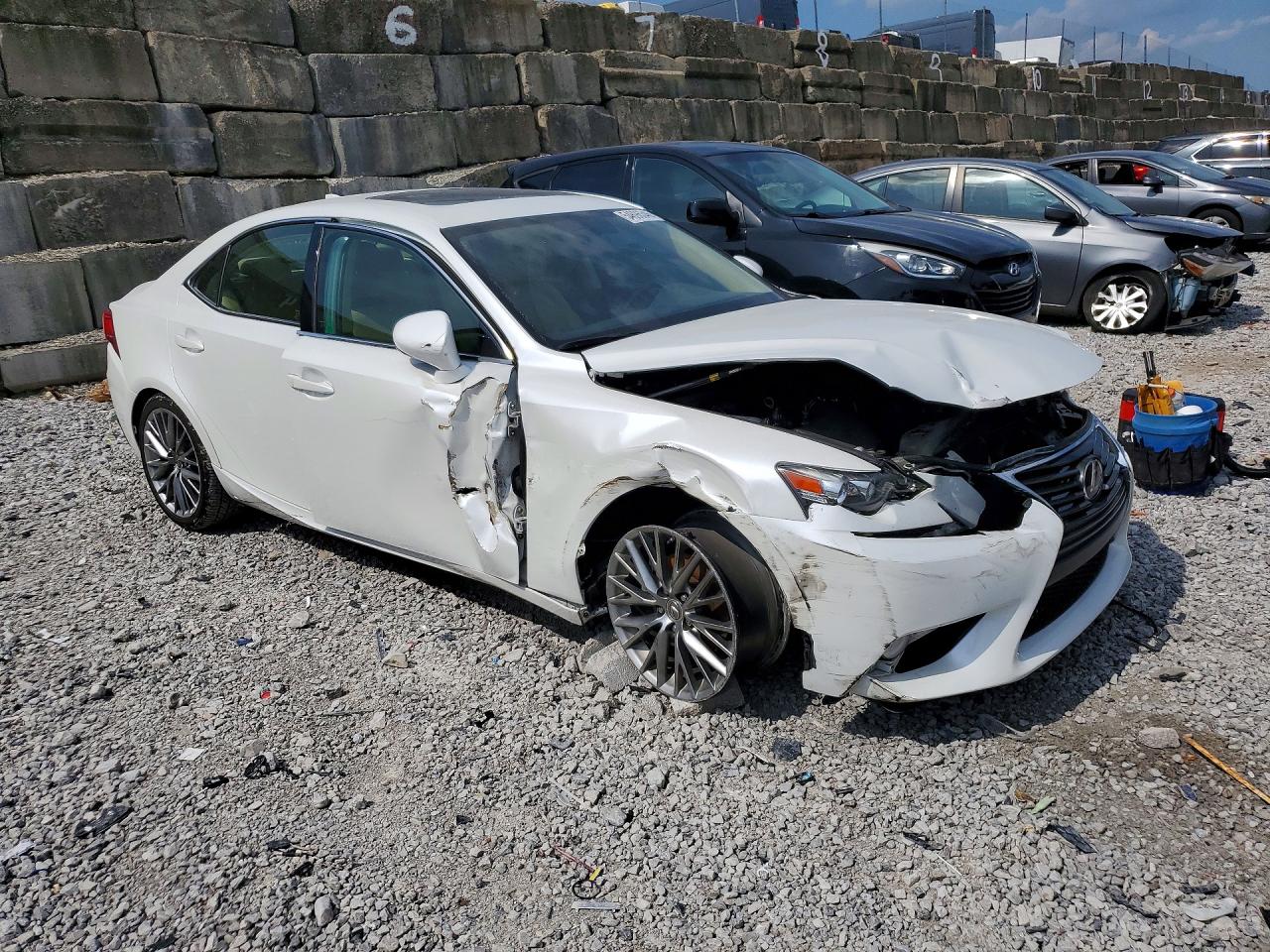 2014 Lexus Is 250 Белый vin: JTHCF1D28E5000396