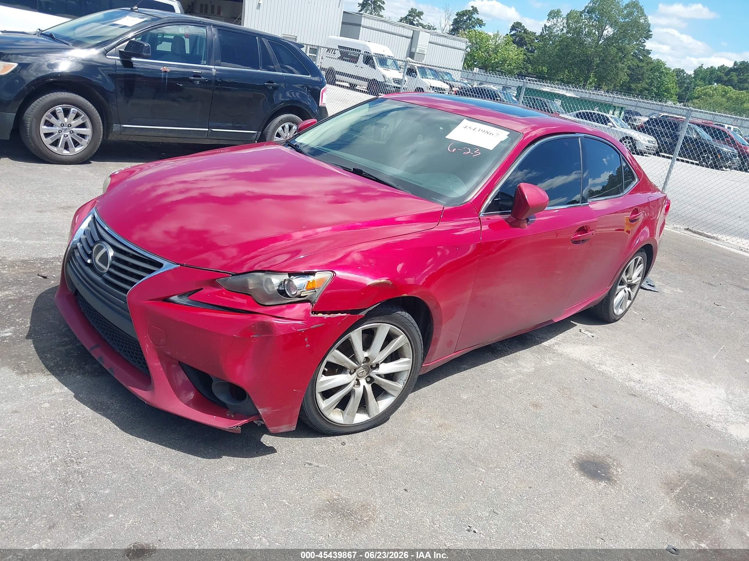 2014 Lexus Is 250   Red vin: JTHCF1D28E5002729