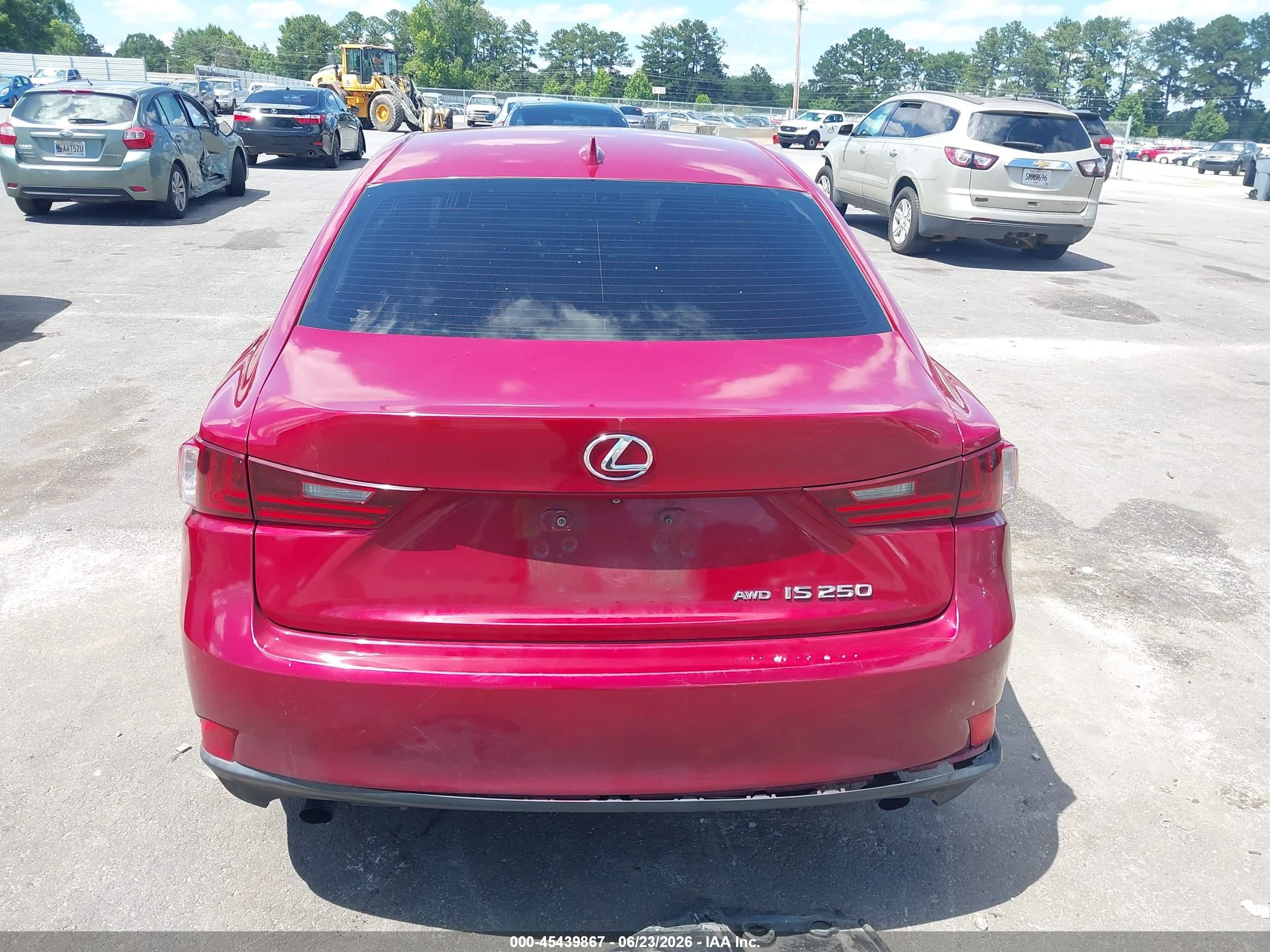 2014 Lexus Is 250   Red vin: JTHCF1D28E5002729