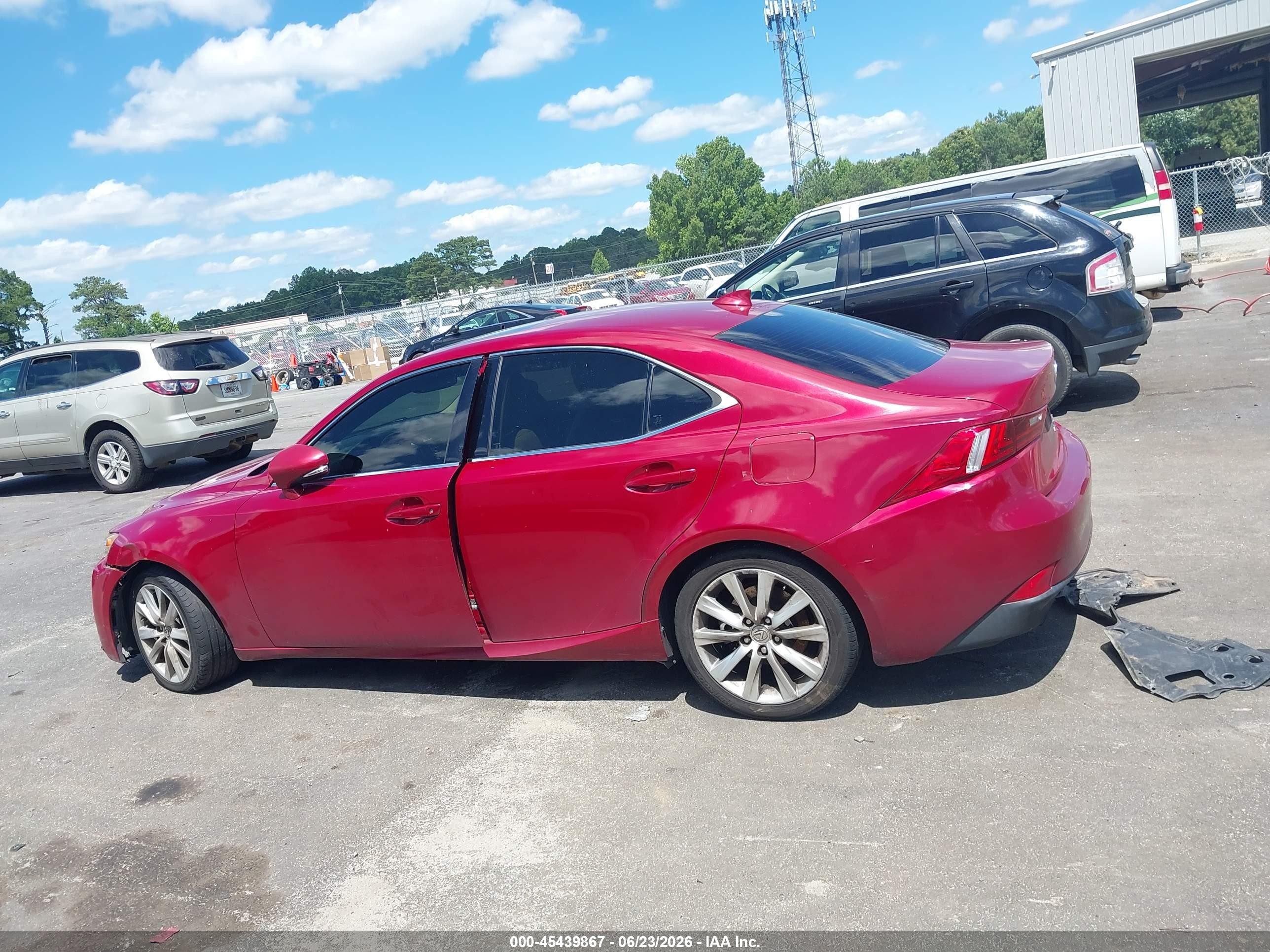 2014 Lexus Is 250   Red vin: JTHCF1D28E5002729