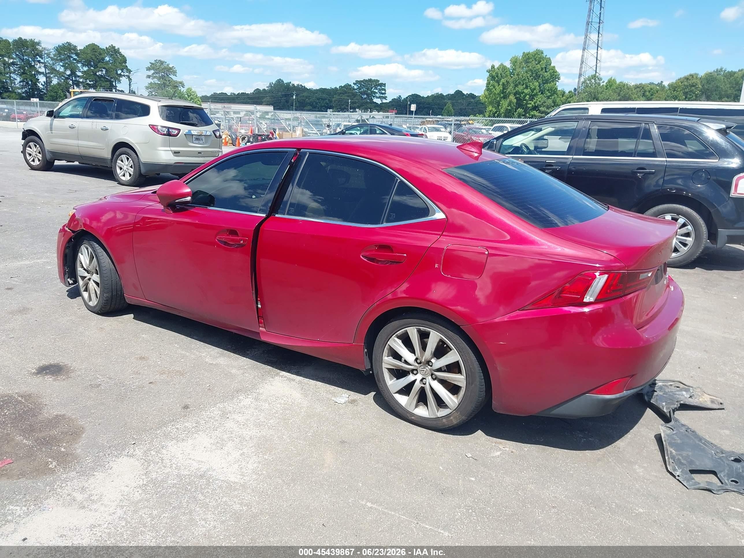 2014 Lexus Is 250   Red vin: JTHCF1D28E5002729