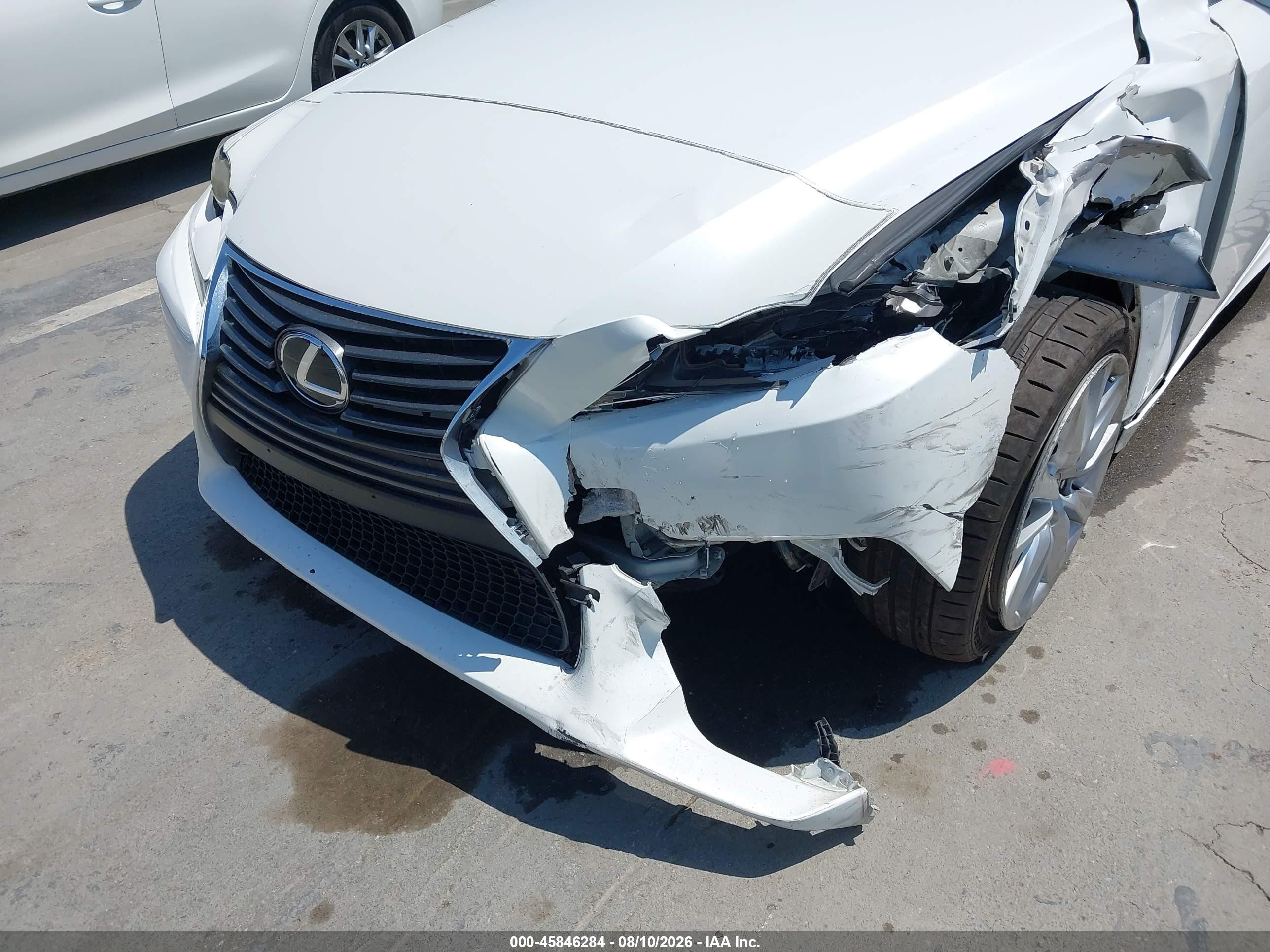 2015 Lexus Is 250   White vin: JTHCF1D28F5019385