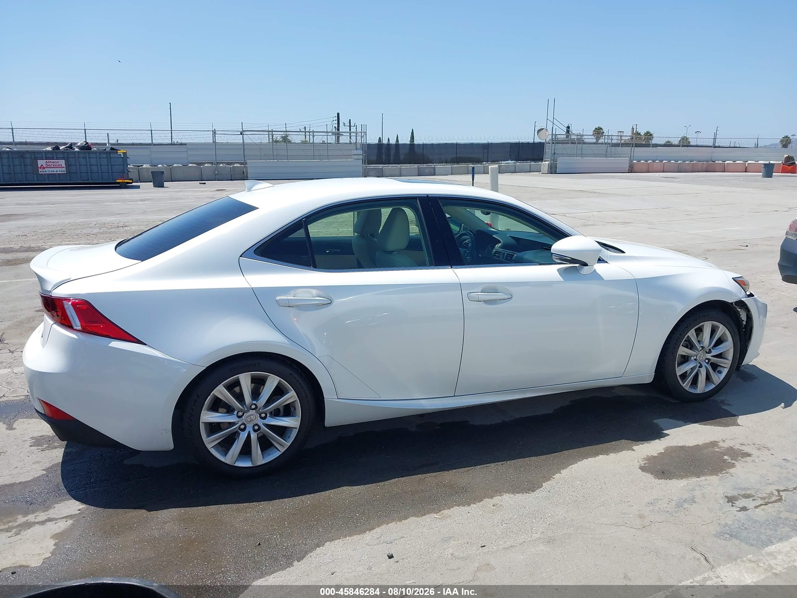 2015 Lexus Is 250   White vin: JTHCF1D28F5019385