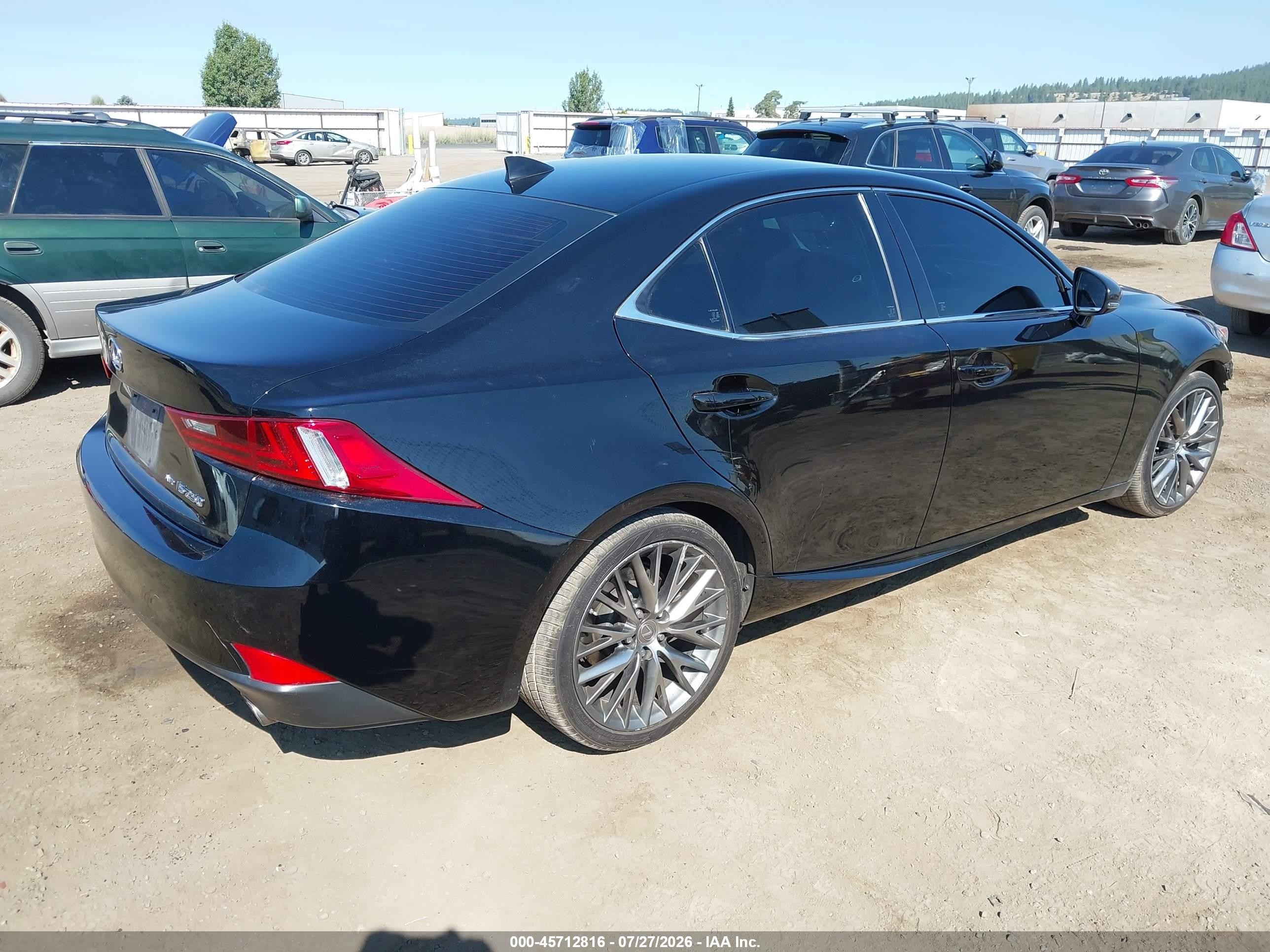 2015 Lexus Is 250   Black vin: JTHCF1D28F5022819