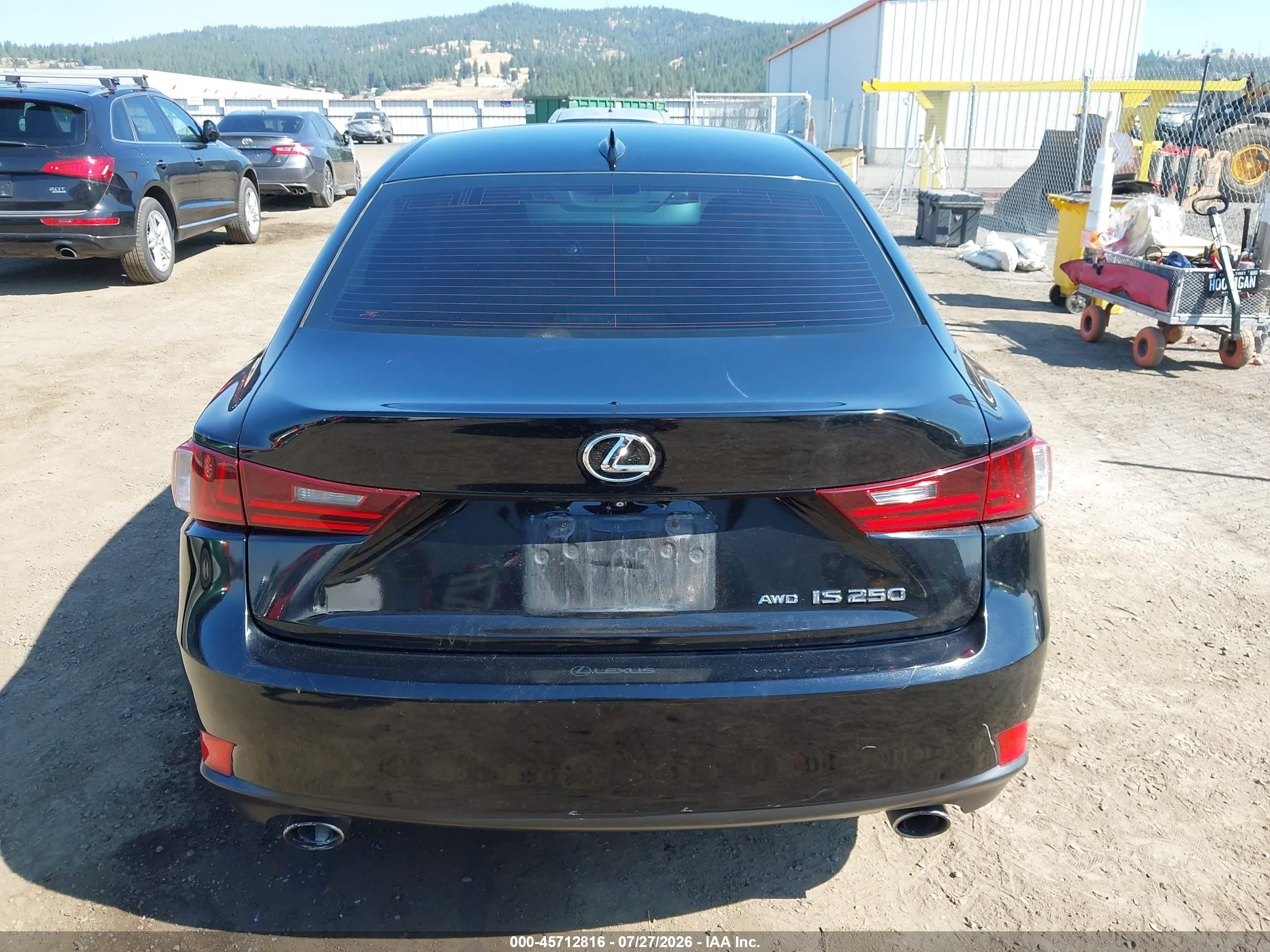 2015 Lexus Is 250   Black vin: JTHCF1D28F5022819
